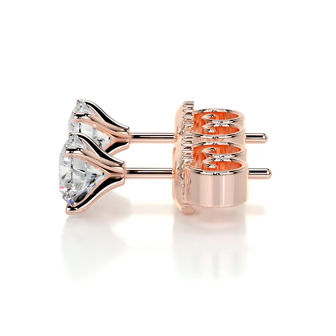 Allen Diamond Earrings -14K Rose Gold、mySite、hinf8tx79