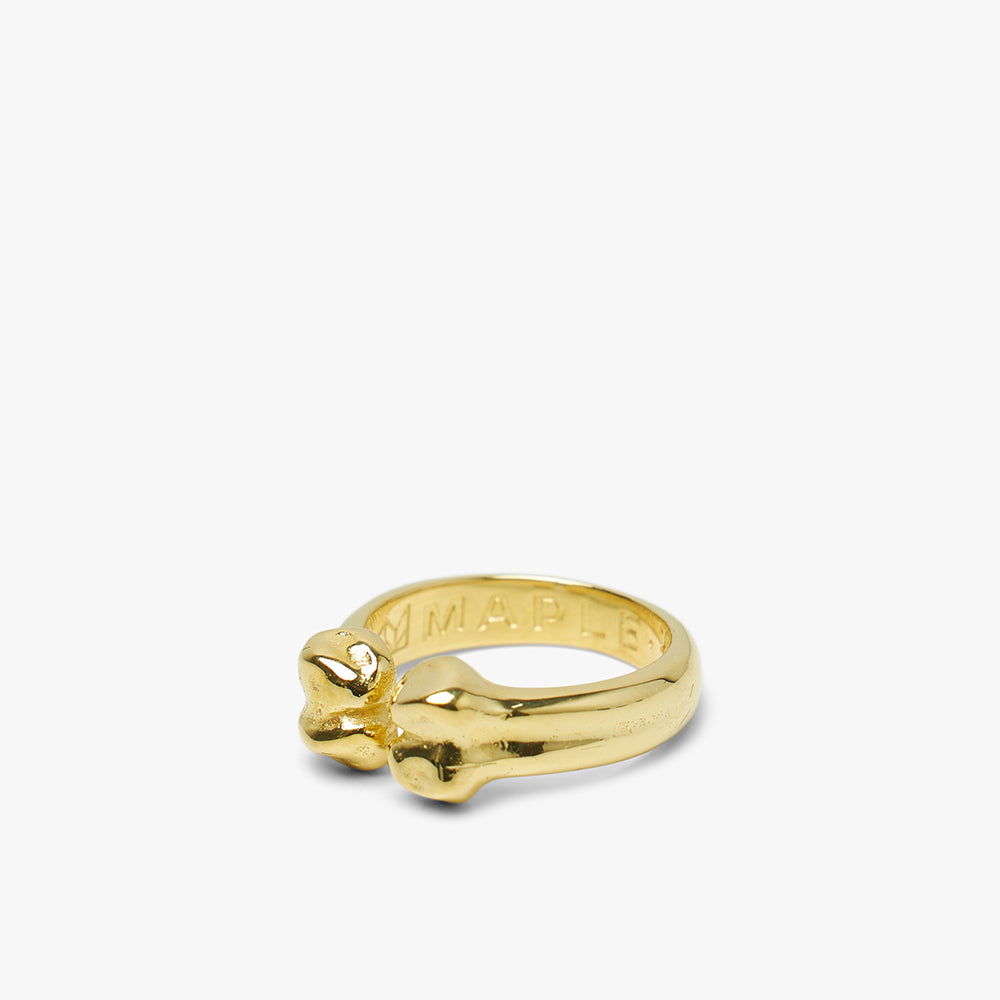  MAPLE Bone Ring / 14K Gold Plated、mySite、merchandisen