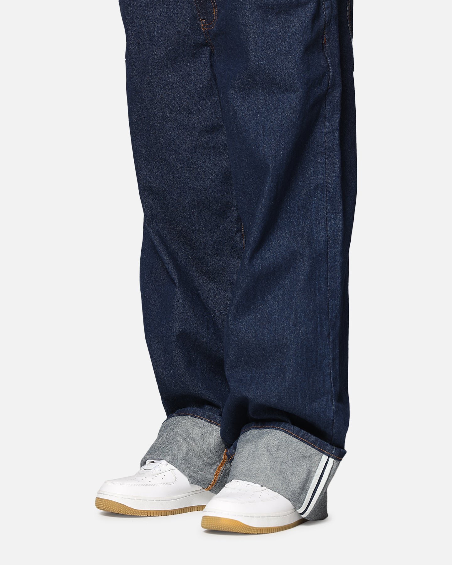 Saint Morta Amplus Selvedge Cuffed Jeans Indigo/Tan、mySite、zt4zffjzw