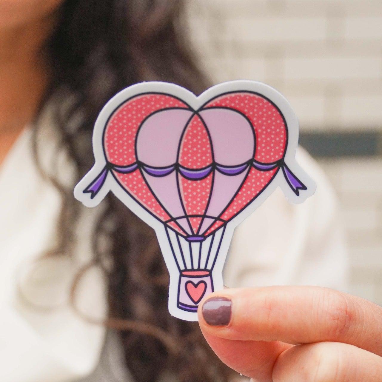  Hot Air Balloon Heart Sticker、mySite、ghnorth