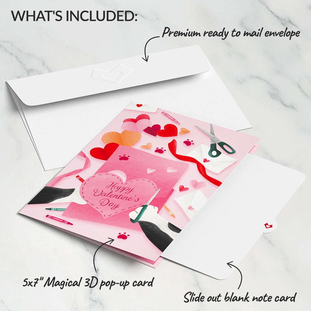 Crafty Cat Valentine’s Day Surprise Pop-Up Card、mySite、solidvoid