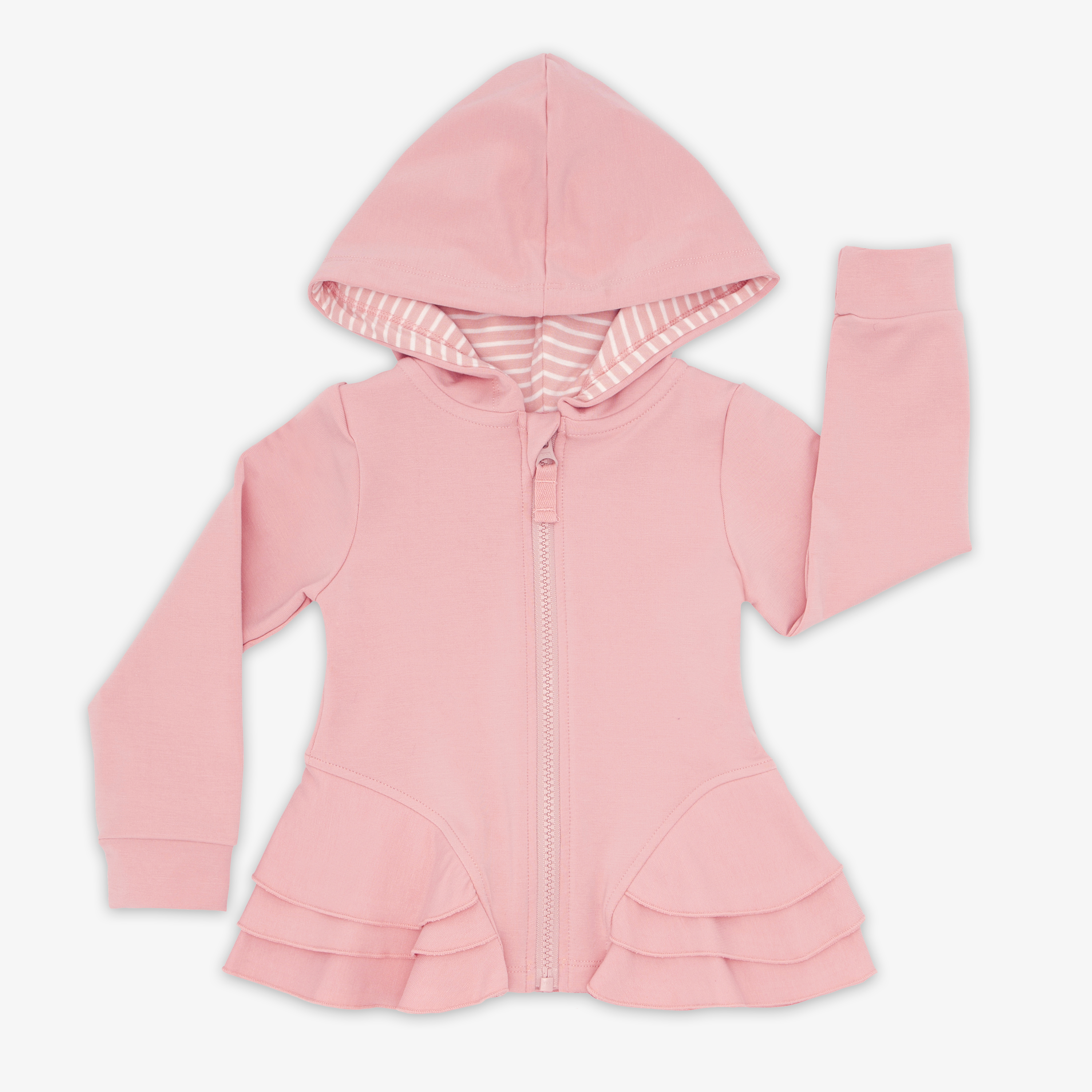  Mauve Blush Peplum Hoodie、mySite、layawaytickets