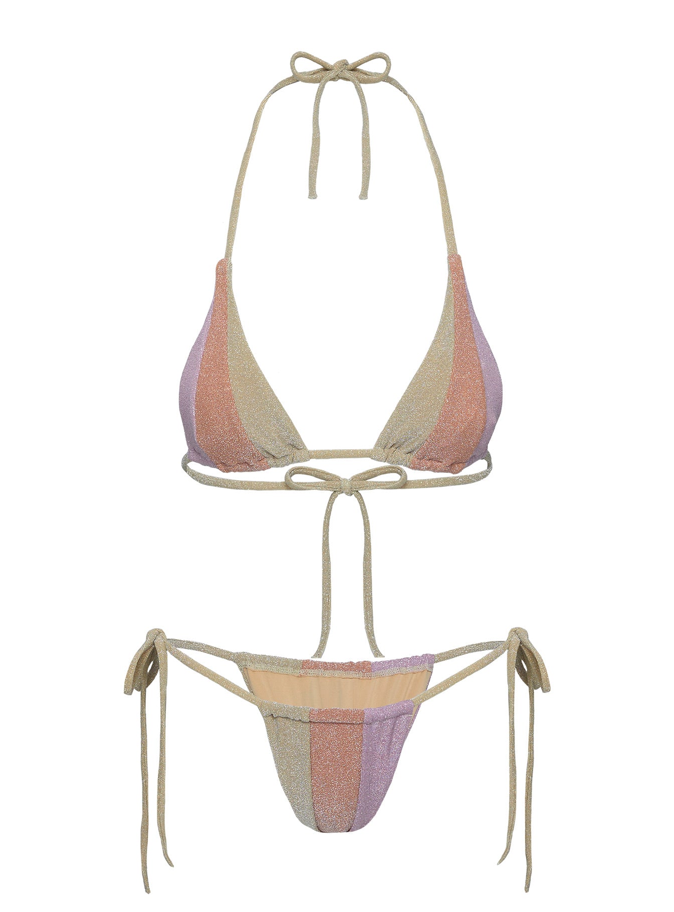 Perren Shine Triangle Bikini Top Multi、mySite、solidvoid