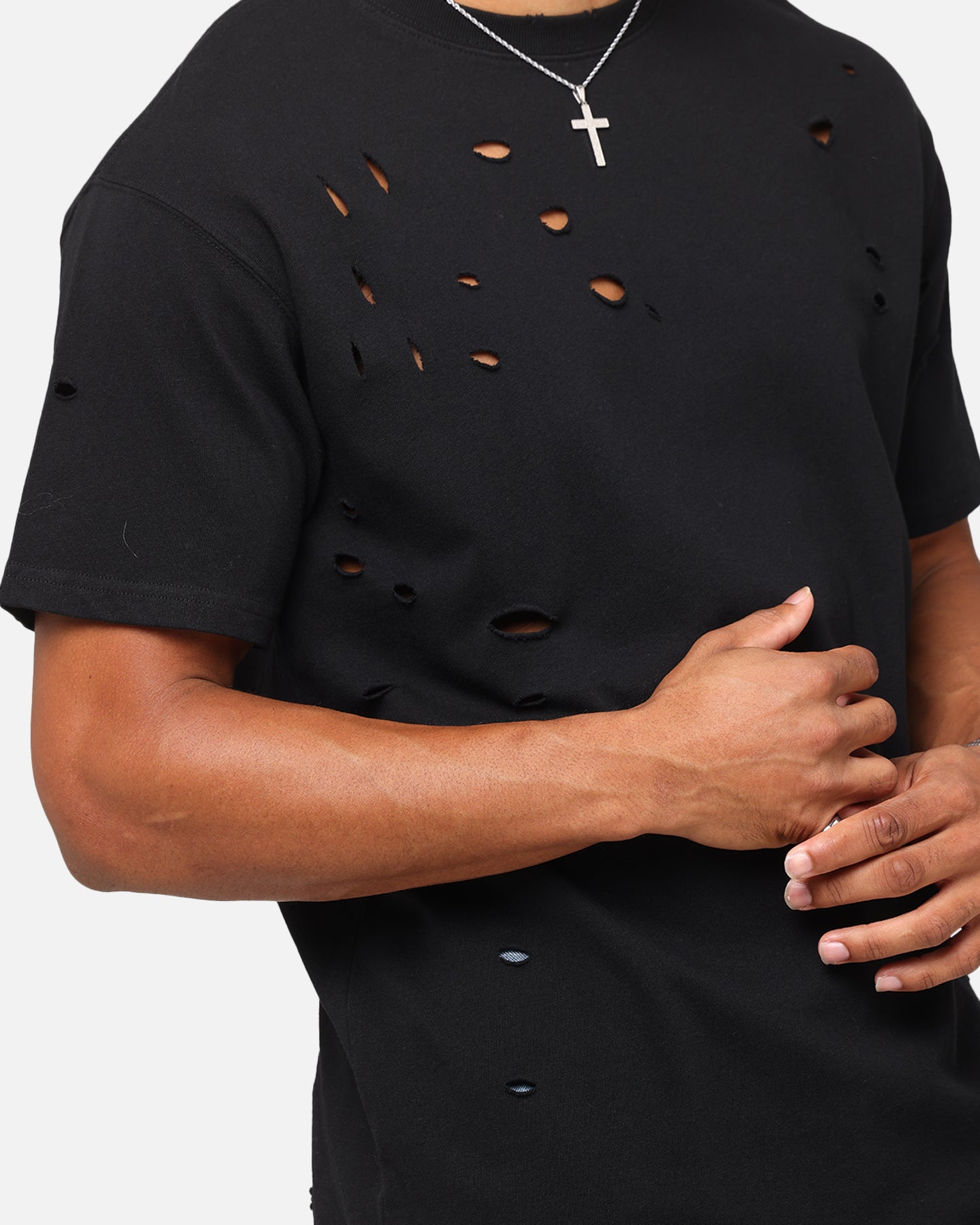 Saint Morta Distressed Lafayette T-Shirt Black、mySite、zt4zffjzw