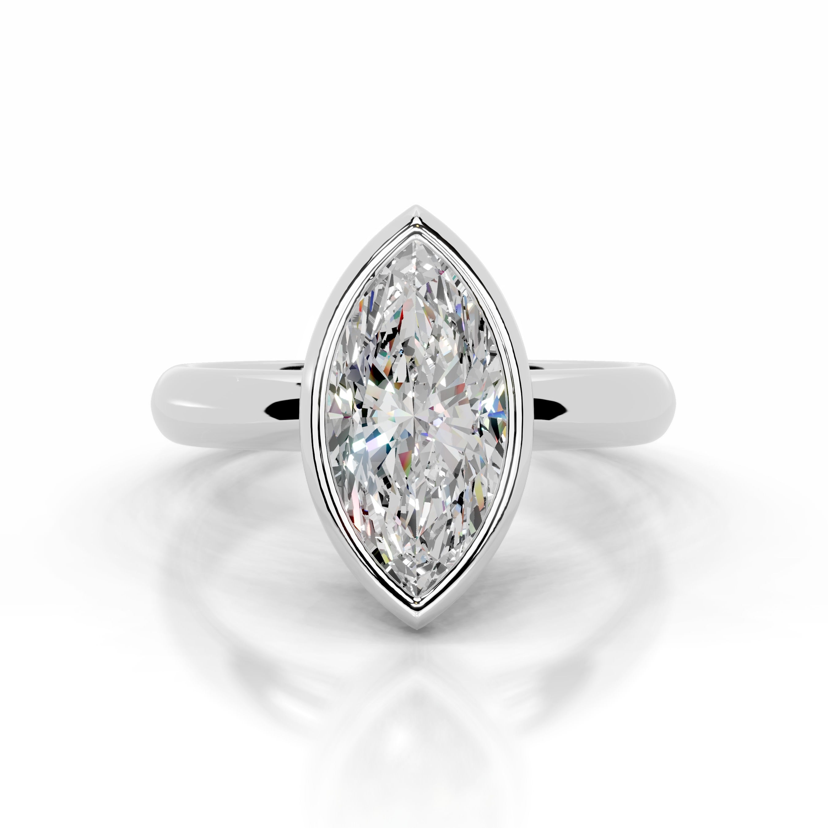 Kaylee Moissanite Ring - 18K White Gold、mySite、hinf8tx79
