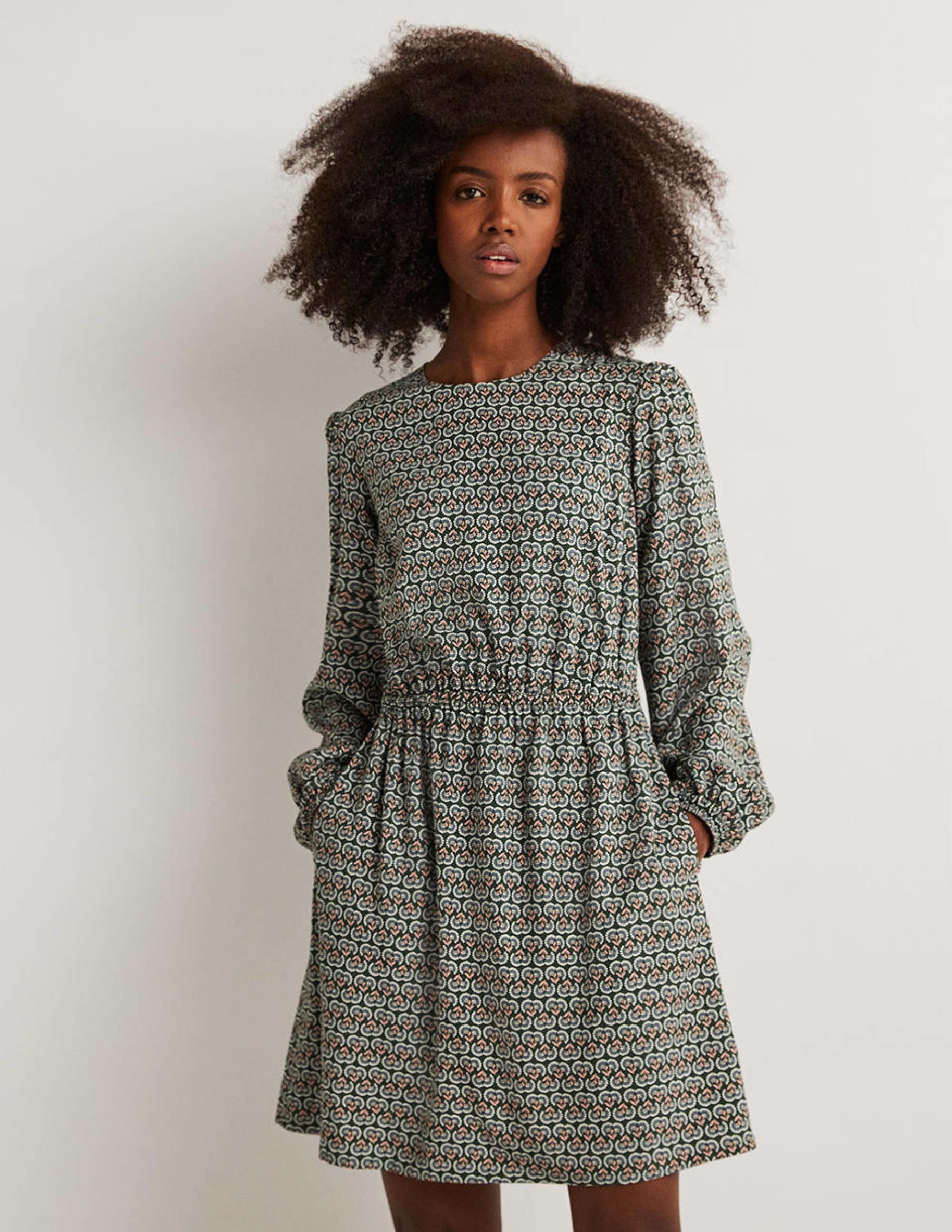  Crew Neck Dress-Hunter Green, Dandelion Pop、mySite、ashleygrahame