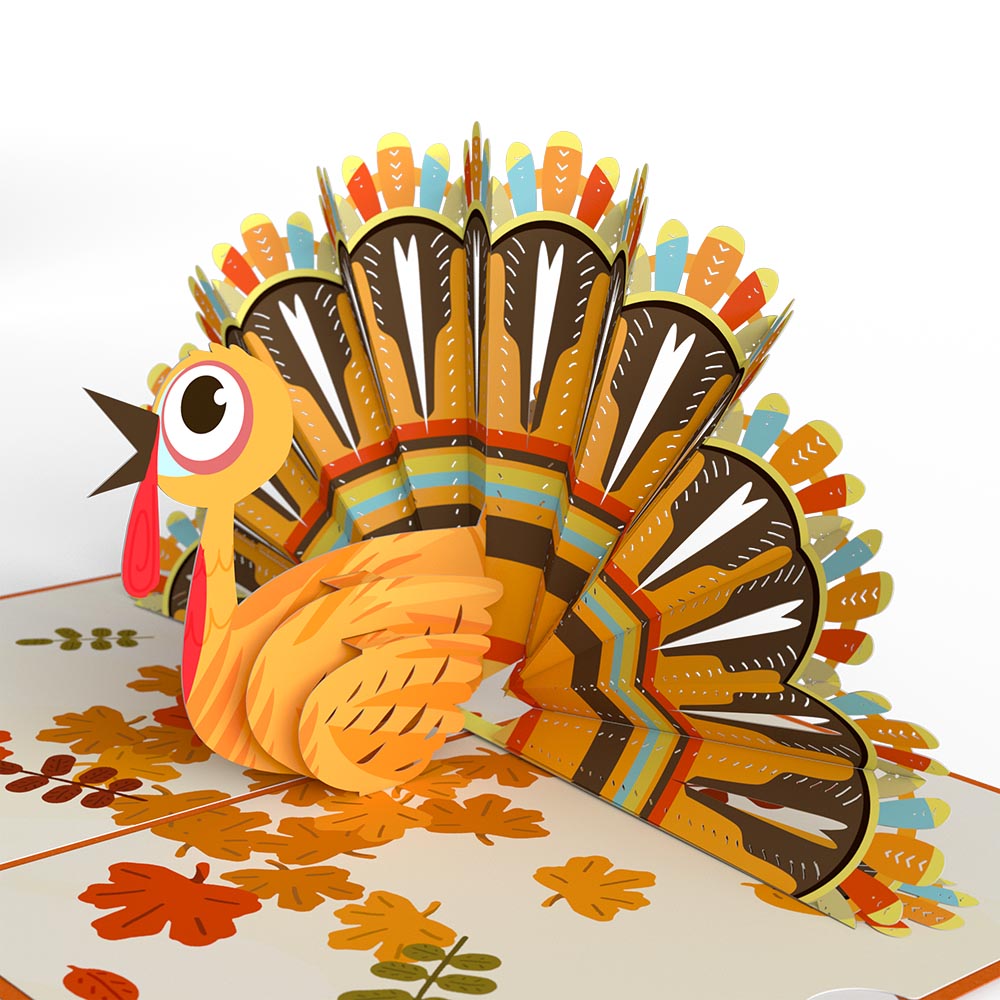 Gobble Till You Wobble Turkey Pop-Up Card、mySite、solidvoid