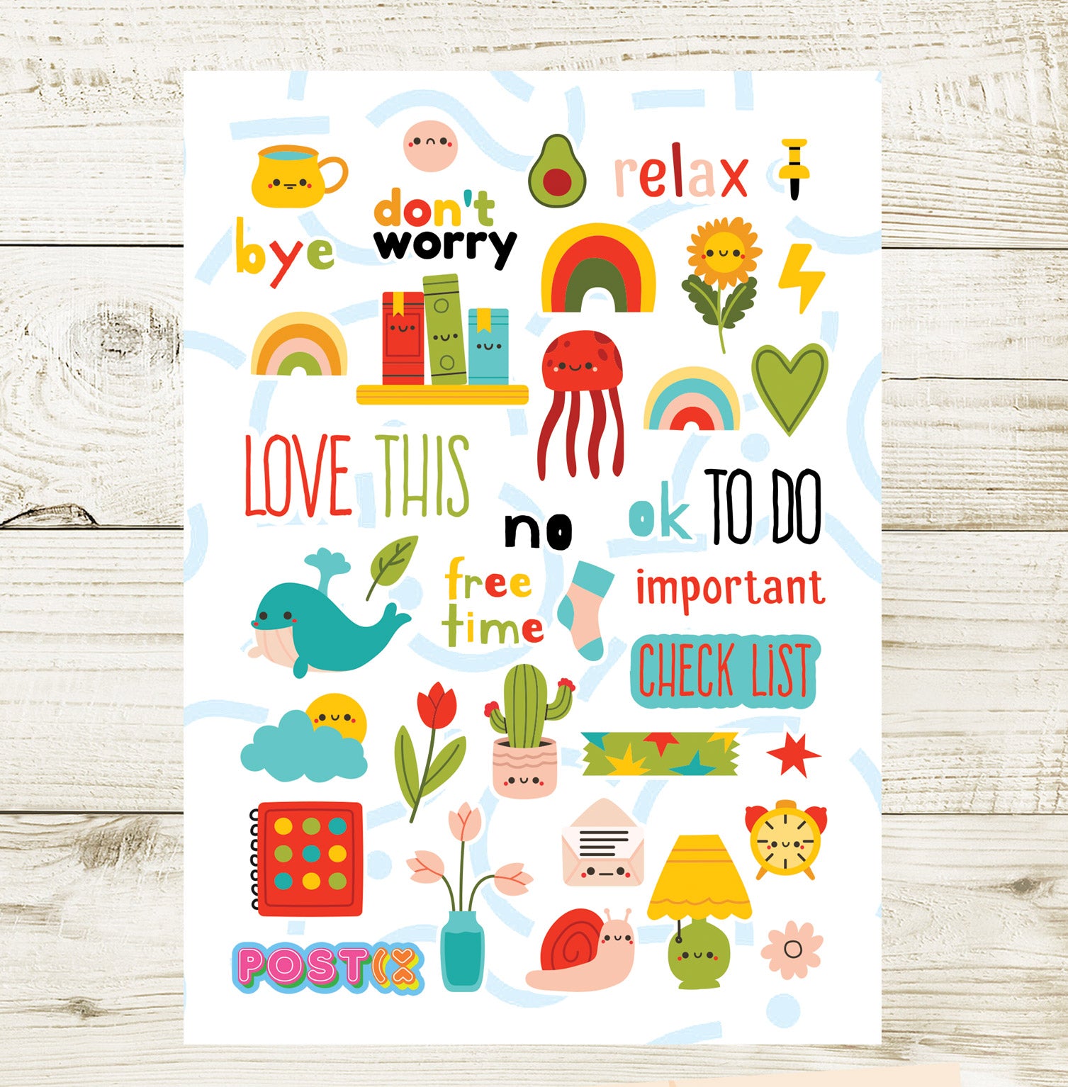  My Cute Little Plans Sticker Sheet、mySite、ghnorth