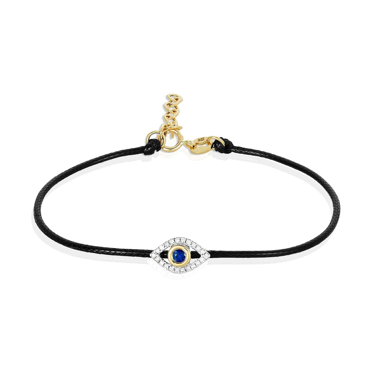 Protection Bracelet with Diamond Evil Eye - Red or Black、mySite、topwebapps