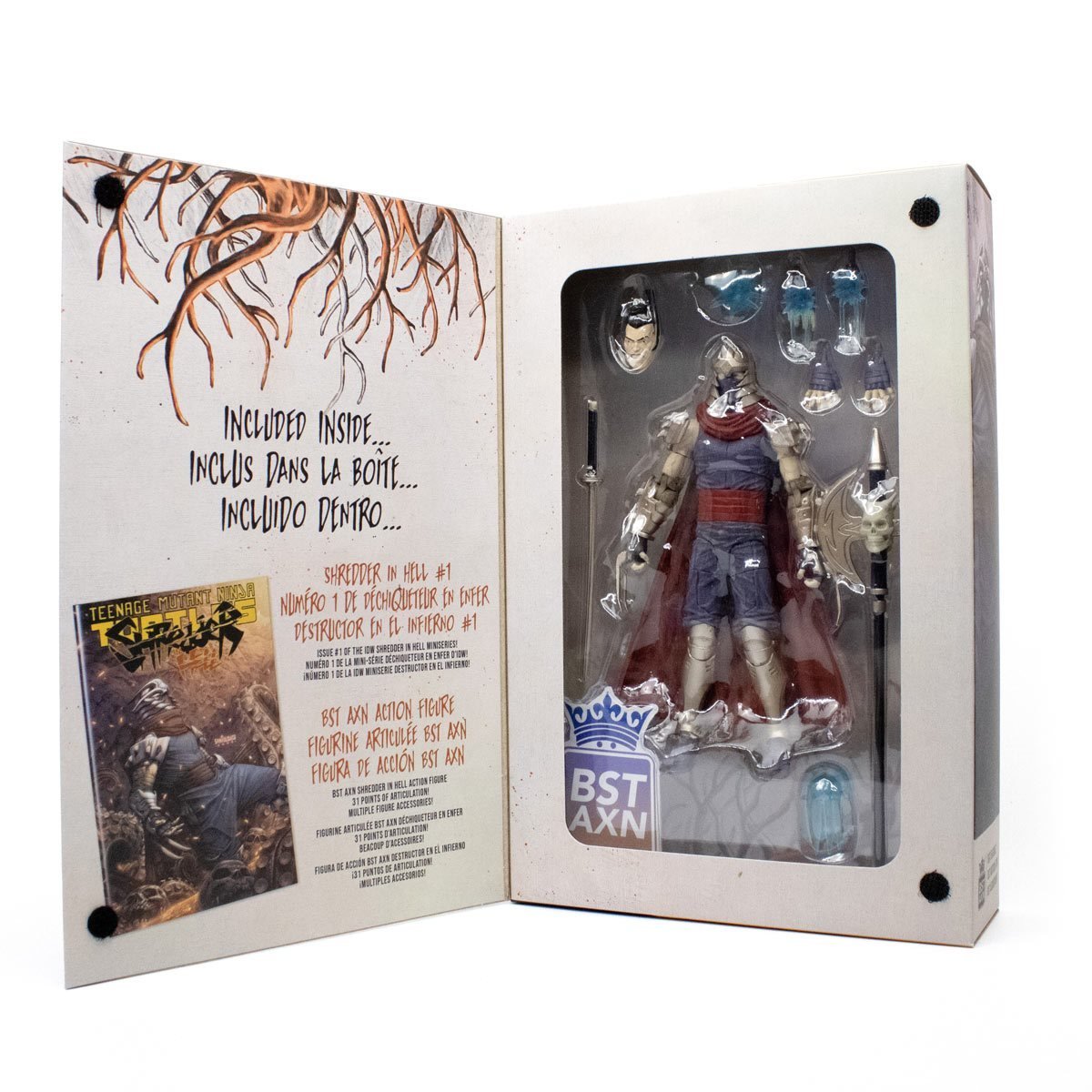 Teenage Mutant Ninja Turtles BST AXN IDW Shredder in Hell (Figure & Comic Set)、mySite、hgirdovlk