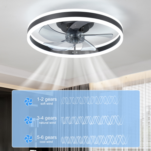 Ceiling Fan with Lights Dimmable LED、、eastwooduniform