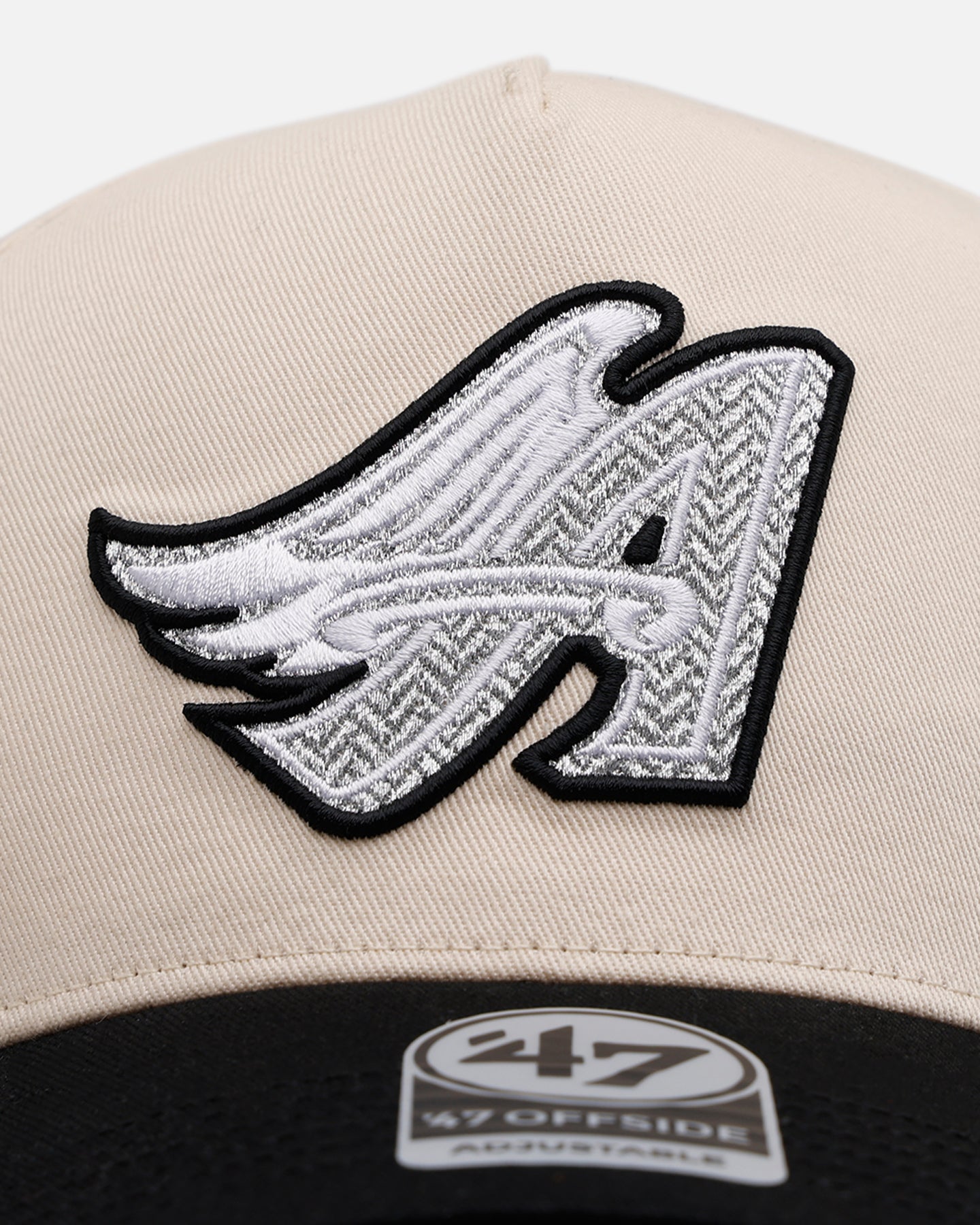 47 Brand Los Angeles Angels 'Herringbone' 47 Offside Snapback Natural/Black、mySite、zt4zffjzw