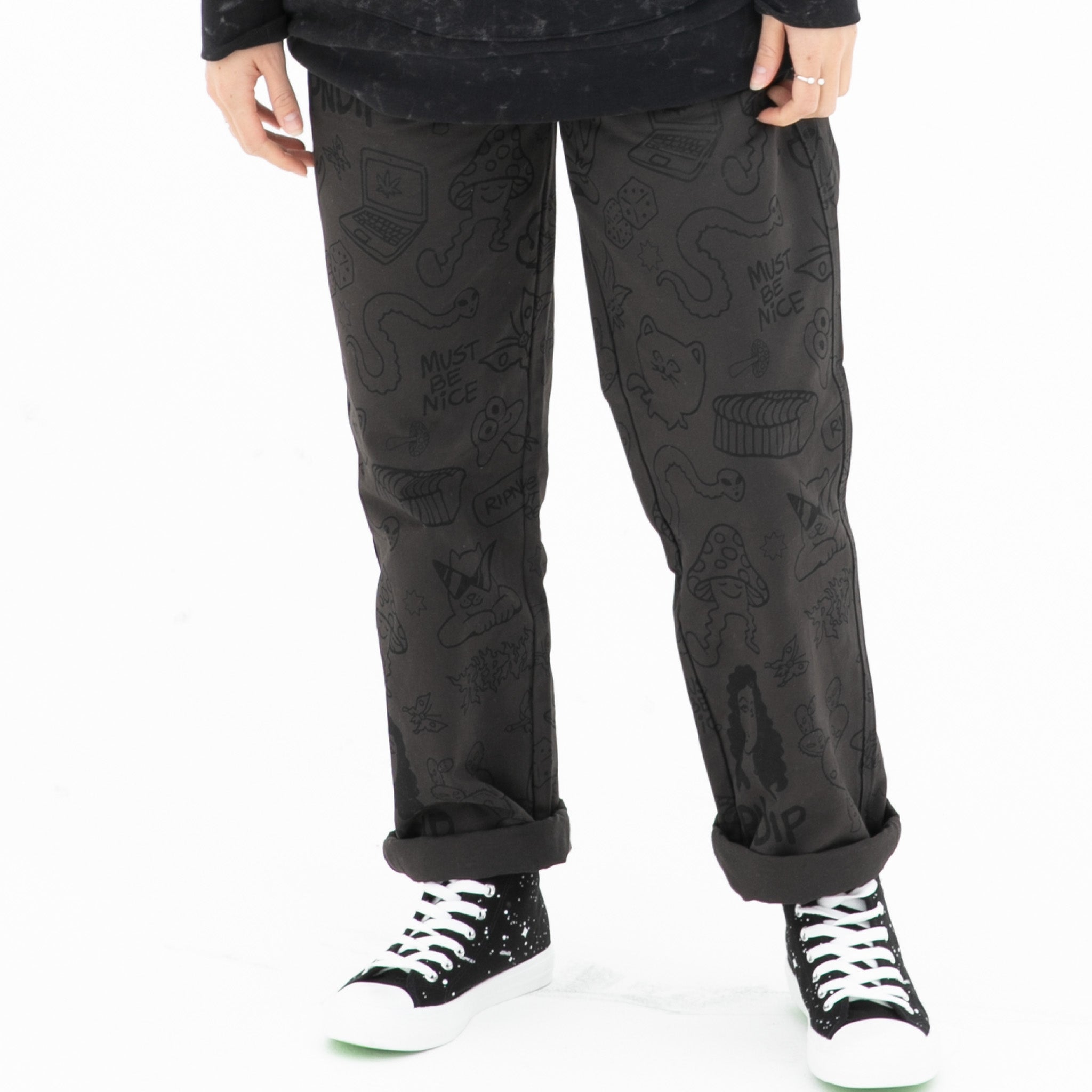  Nerm Doodle Cotton Twill Pants (Chocolate)、mySite、merchandisen