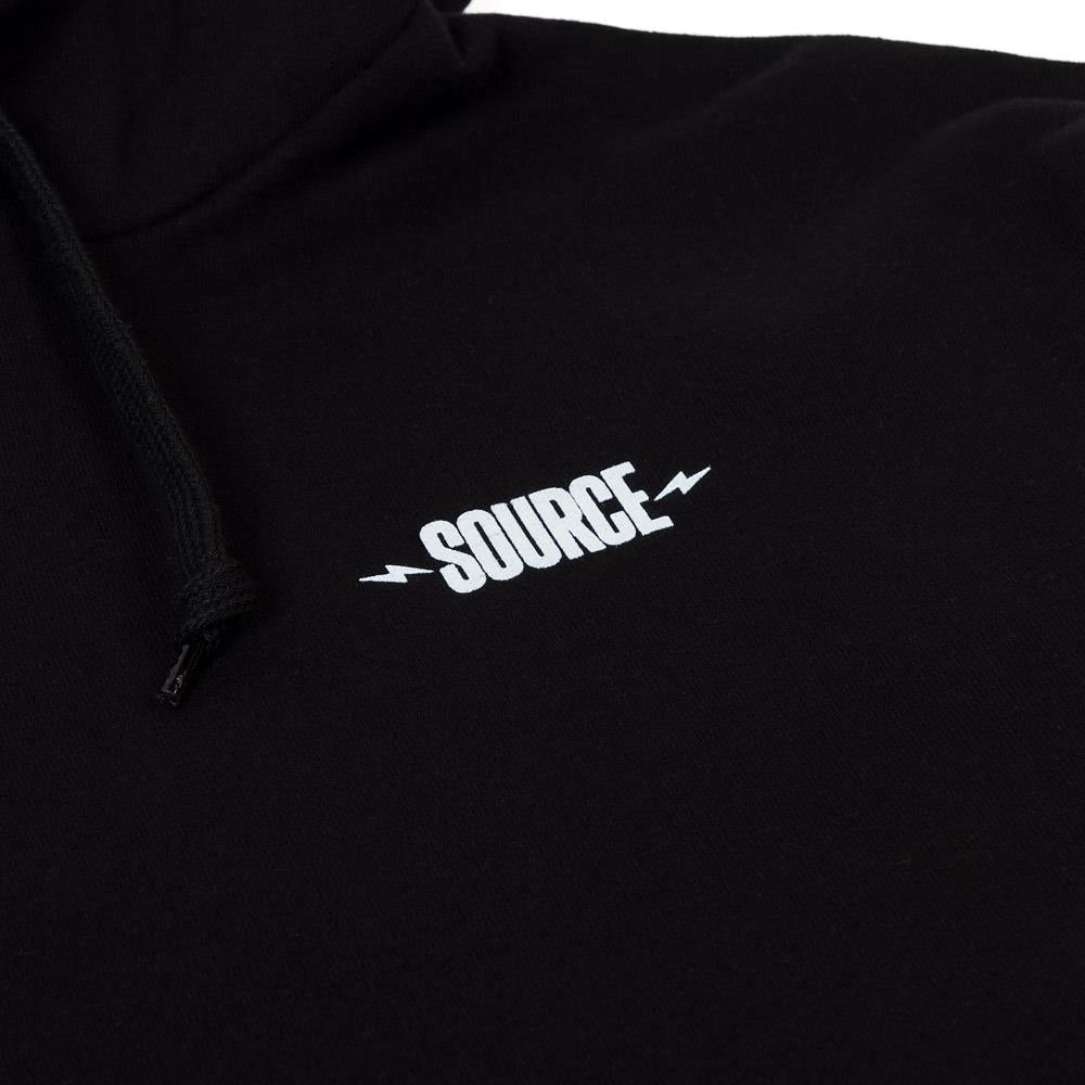  Source Forever Pullover Hoodie - Black、mySite、merchandisen