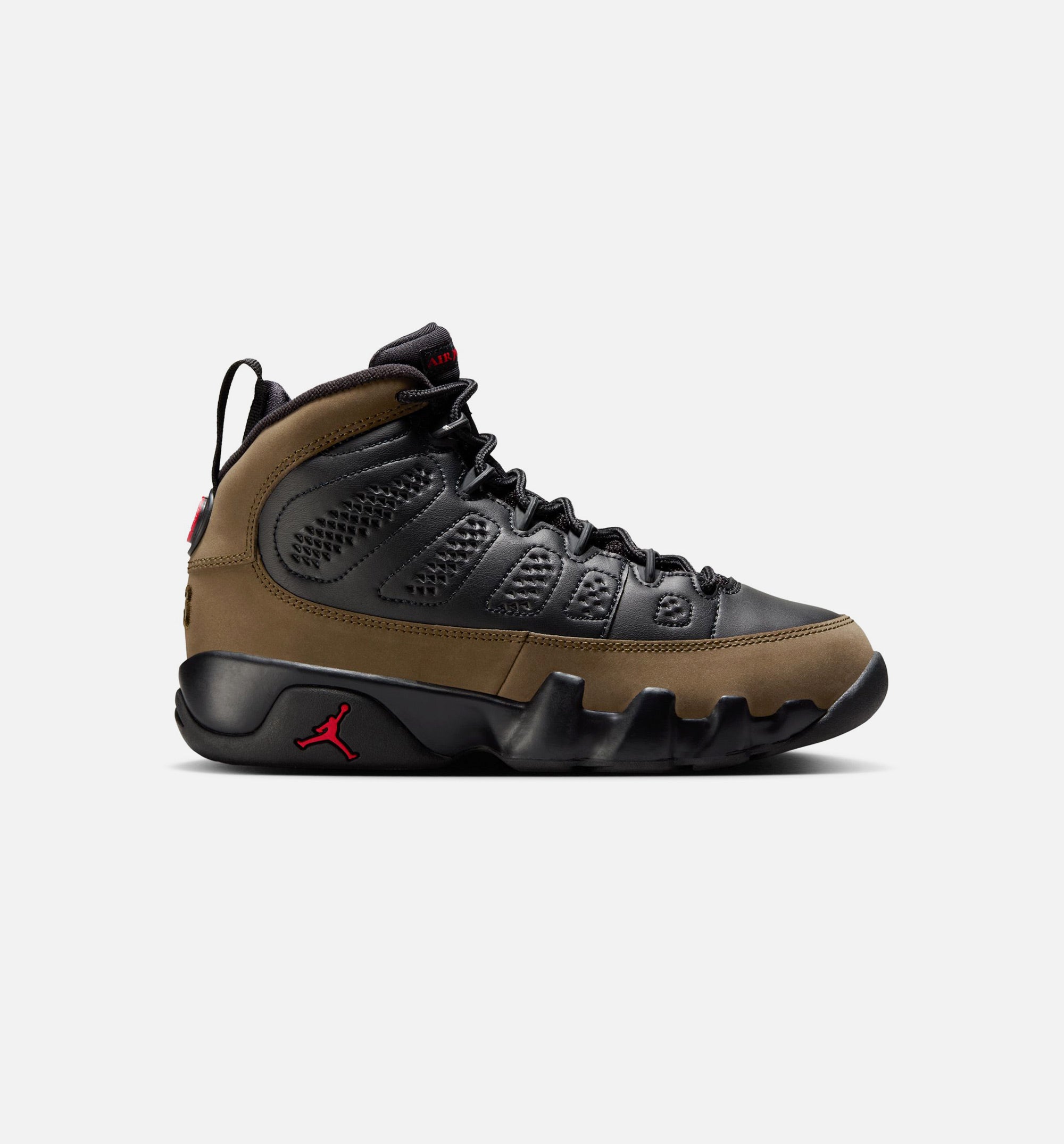 Air Jordan 9 Retro Olive Grade School Lifestyle Shoe - Black/True Red/Light Olive、mySite、dreamappss