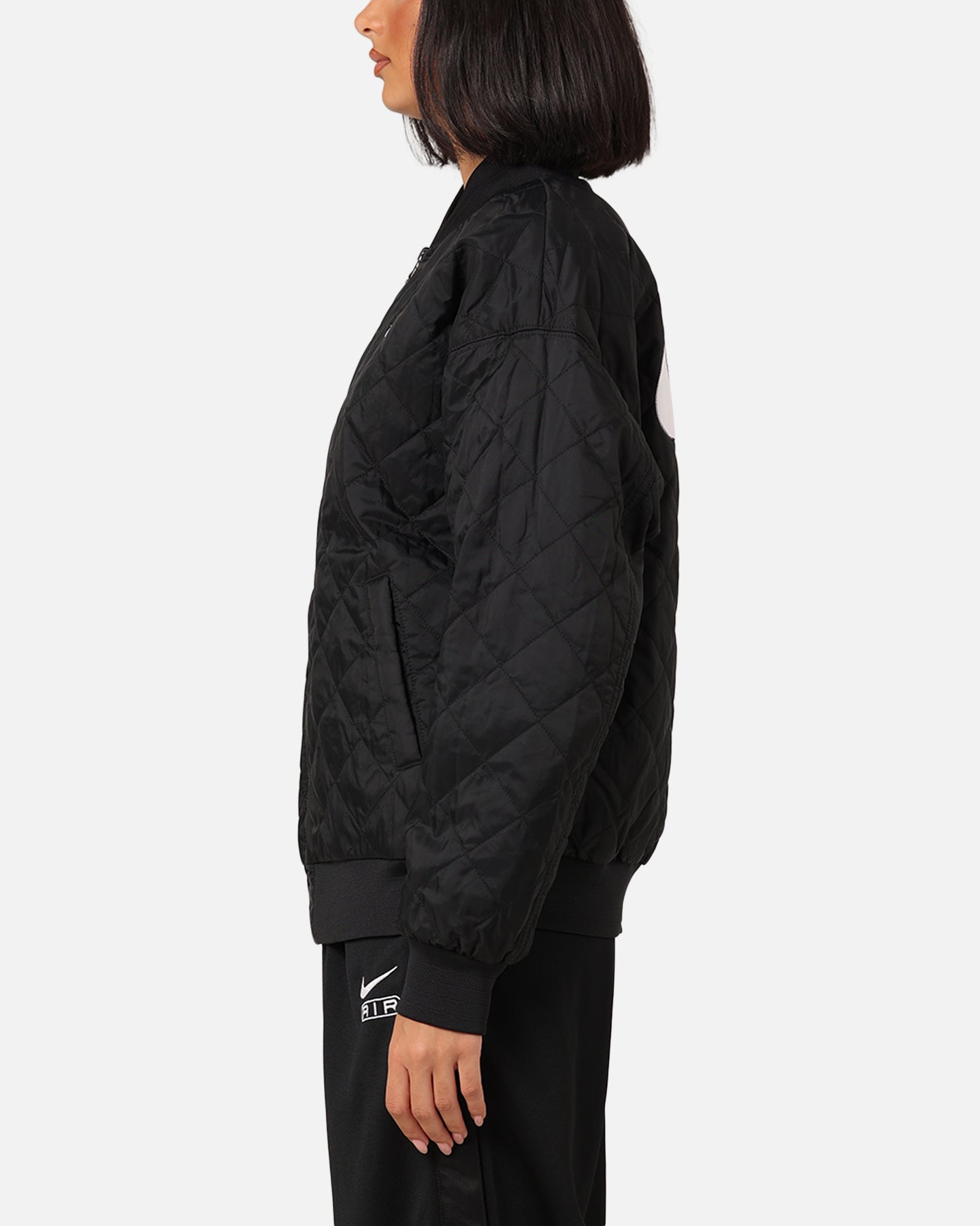 Nike Women's Sportswear Reversible Varsity Bomber Jacket Black/White、mySite、zt4zffjzw