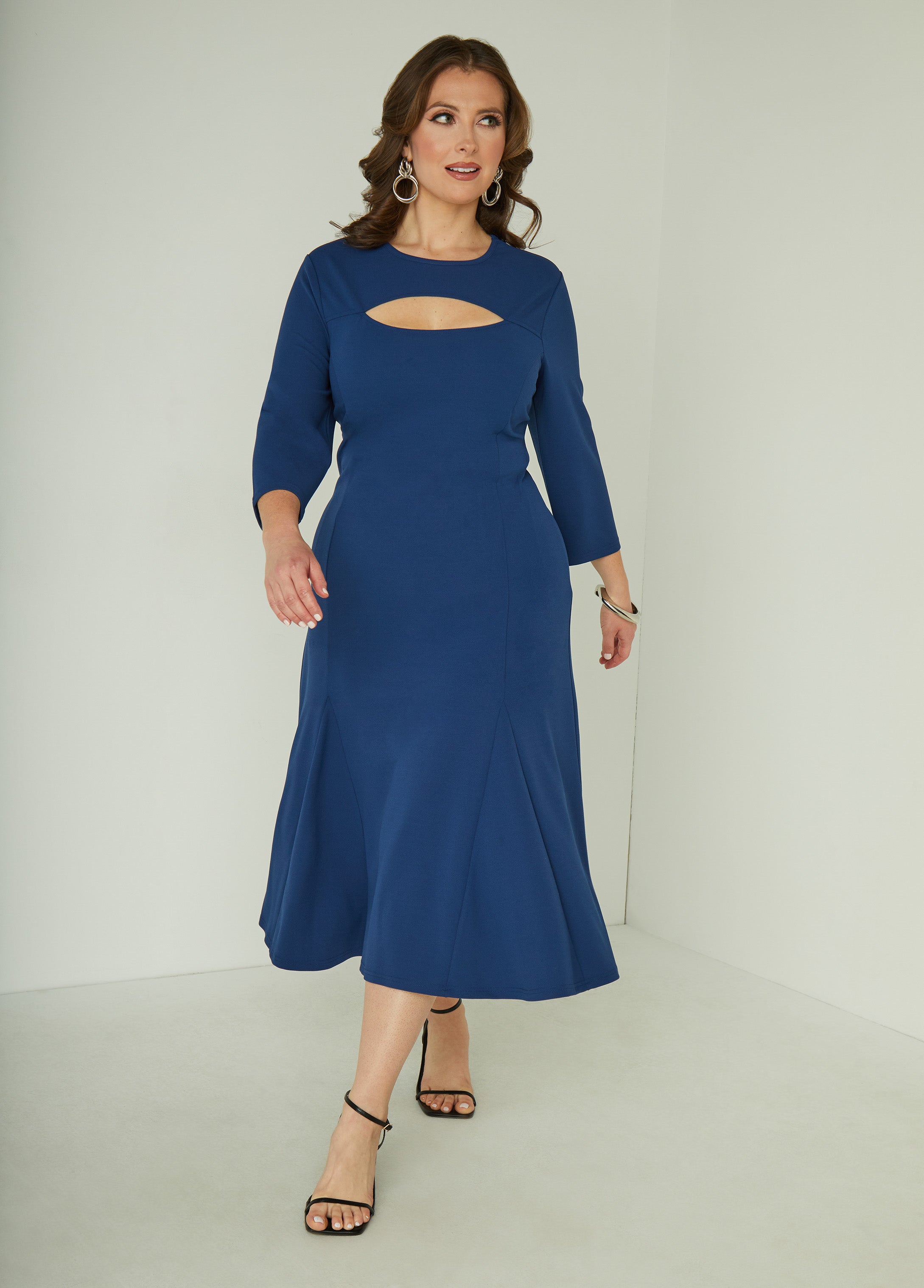 Cutout A Line Midaxi Dress、mySite、bengalsvssteelers