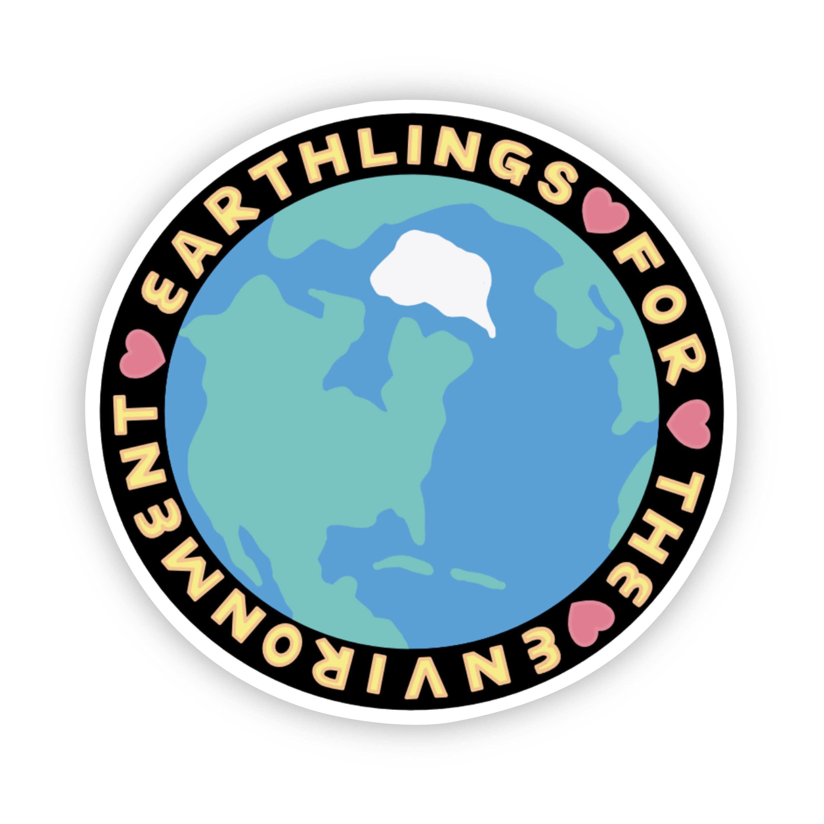  Earthlings For The Environment Sticker、mySite、elrpsem3k