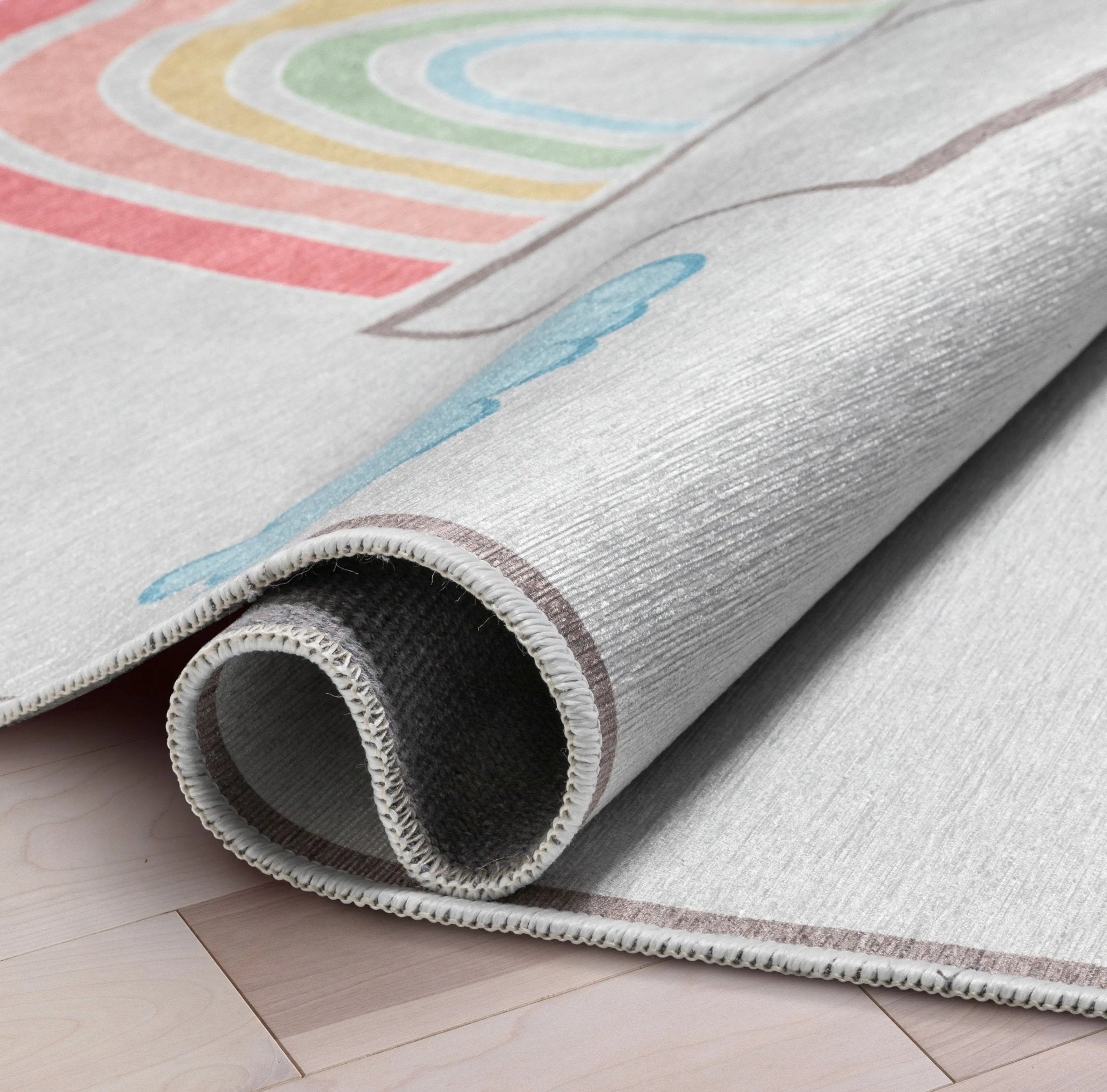 Hopscotch Modern Multi Grey Kids Flat-Weave Rug、mySite、gigharbornorthrealestate