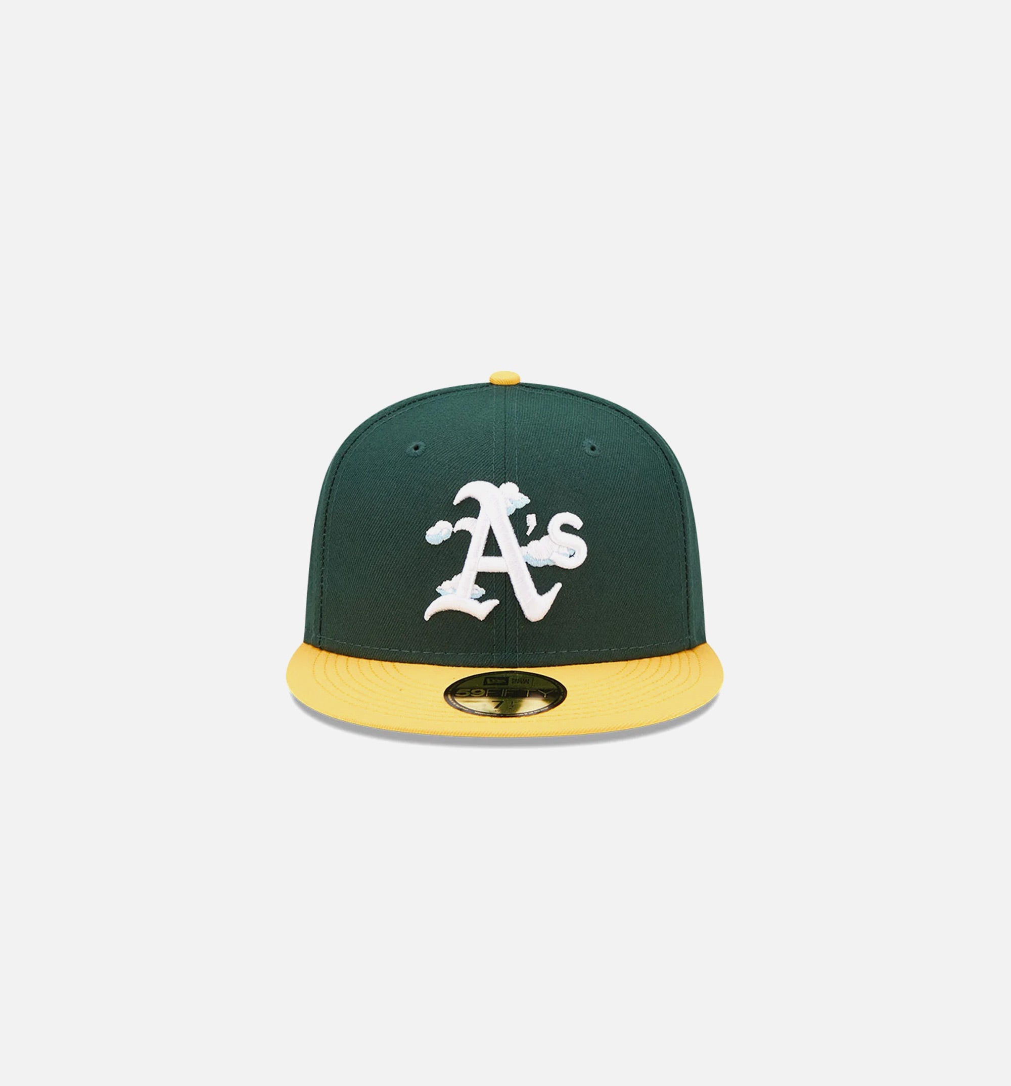 Oakland Athletics Comic Cloud 59FIFTY Fitted Cap Mens Hat - Green/Yellow、mySite、dreamappss