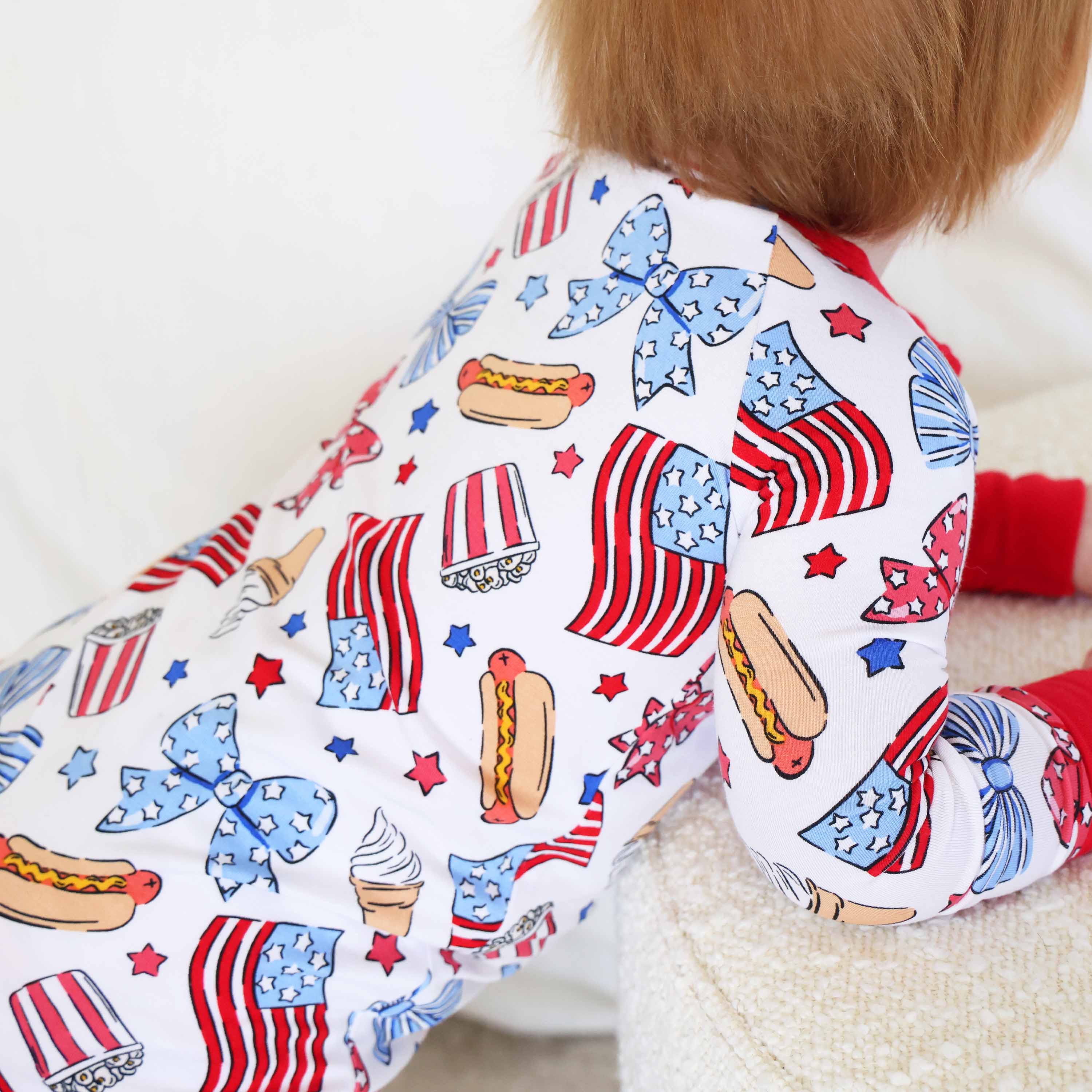  Party in the USA Convertible Zip Romper | Bows、mySite、layawaytickets