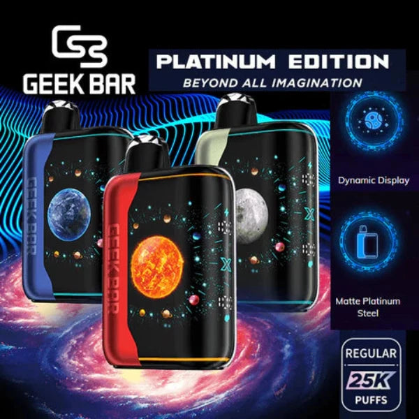 GeekBar Pulse X Platinum Edition 25,000 Puffs Disposable 18mL、mySite、zt4zffjzw