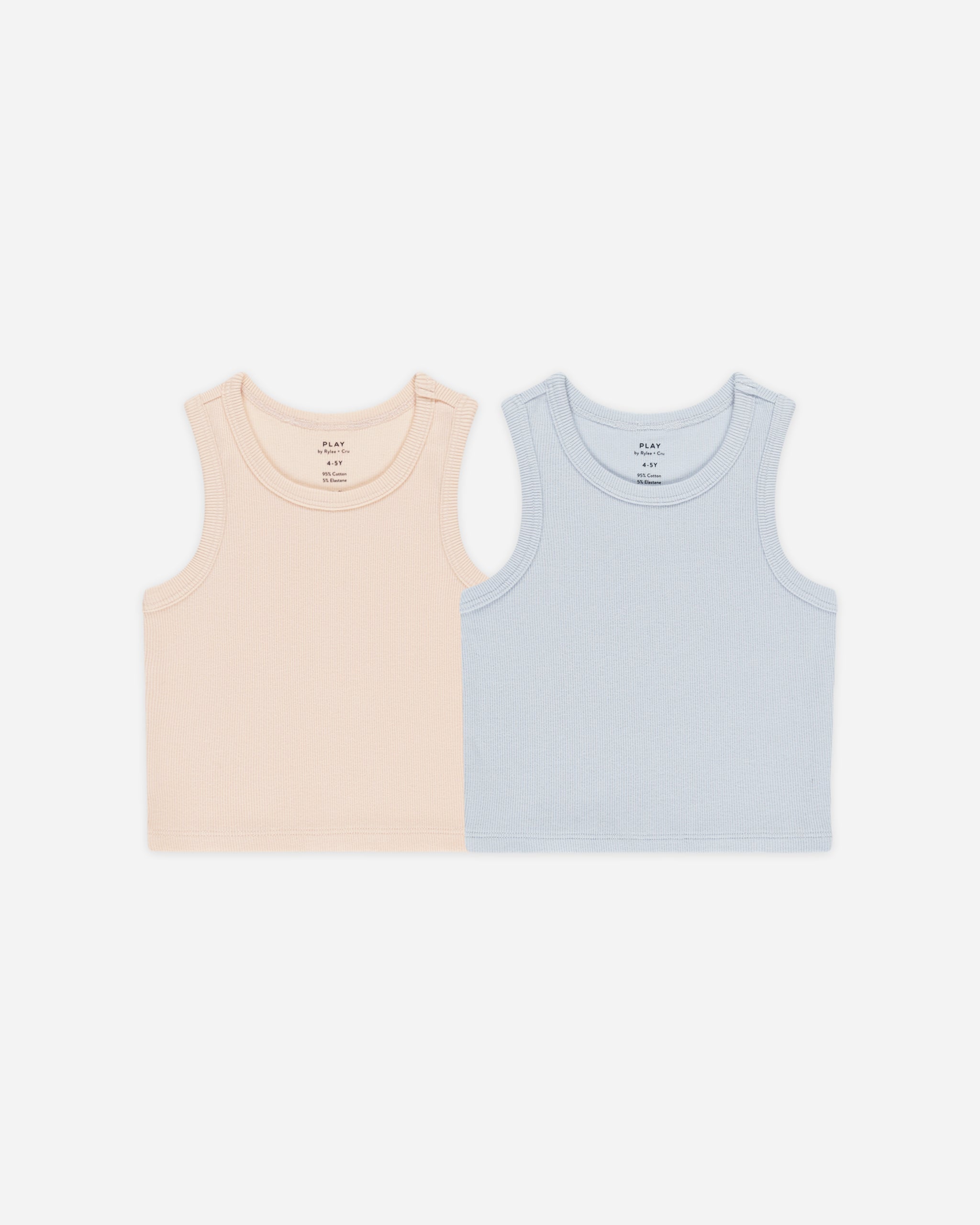  Ribbed Tank Set || Shell, Light Blue、mySite、layawaytickets