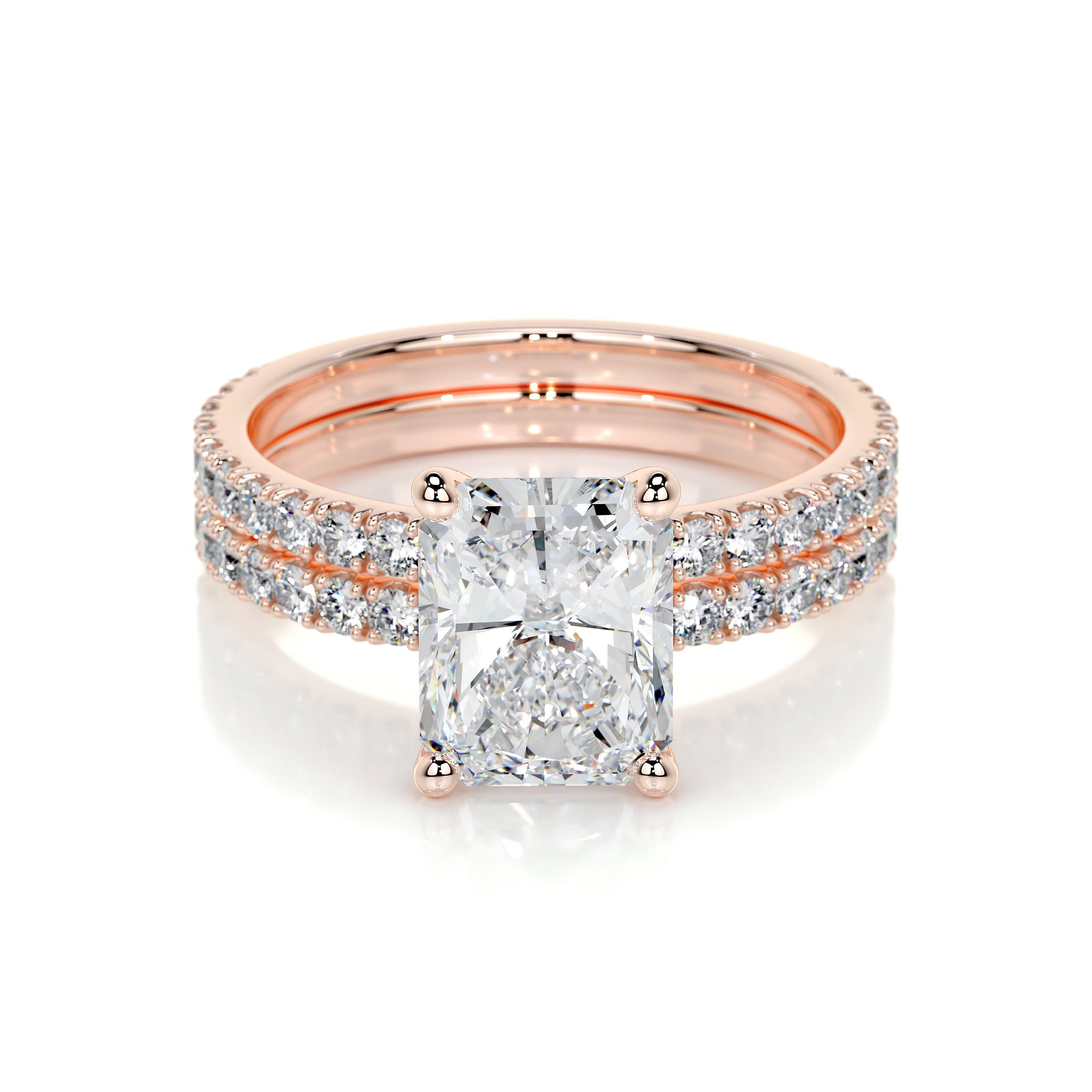 Audrey Lab Grown Diamond Bridal Set -14K Rose Gold、mySite、hinf8tx79
