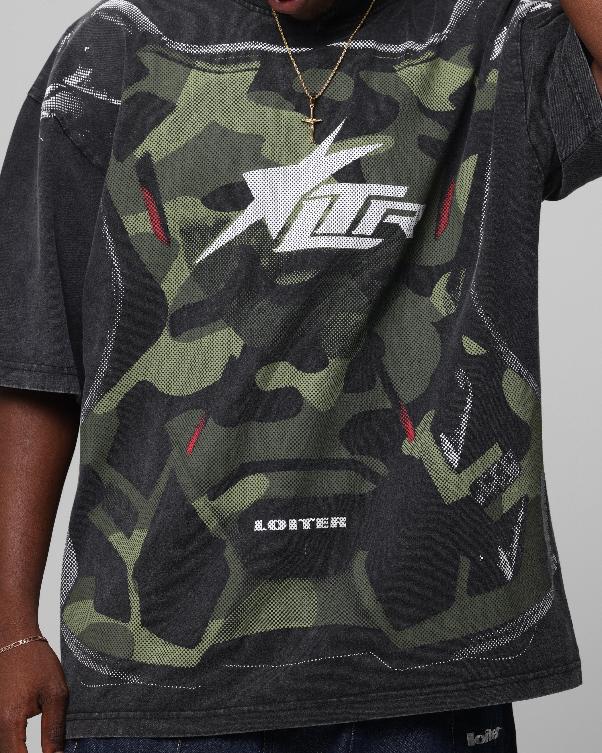 Loiter Motocross Vintage T-Shirt Vintage Black、mySite、zt4zffjzw