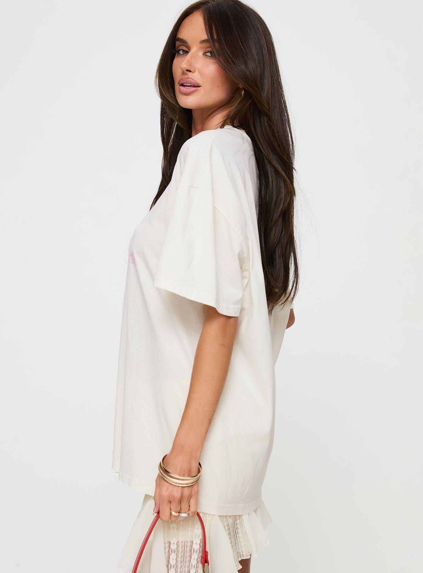 All My Love Bow Tee White、mySite、solidvoid