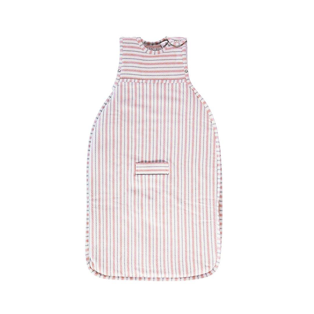  Merino Kids Go Go Sleeping Bag - Duvet Weight - Misty Rose Stripe、mySite、merchandisen