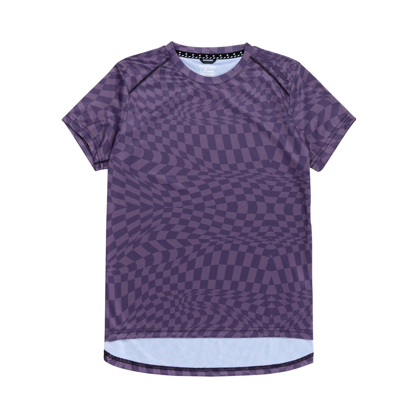 Womens Lilium Short Sleeve Jersey Twisted Checkers Deep Purple、mySite、dreamappss