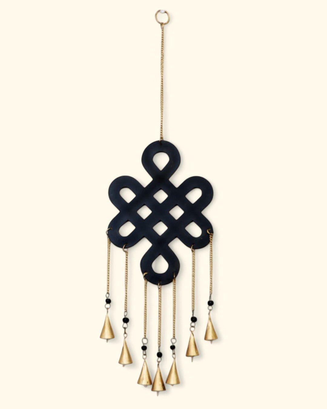 Fairtrade Endless Knot Chime Metal Wall Hanging、mySite、topwebapps