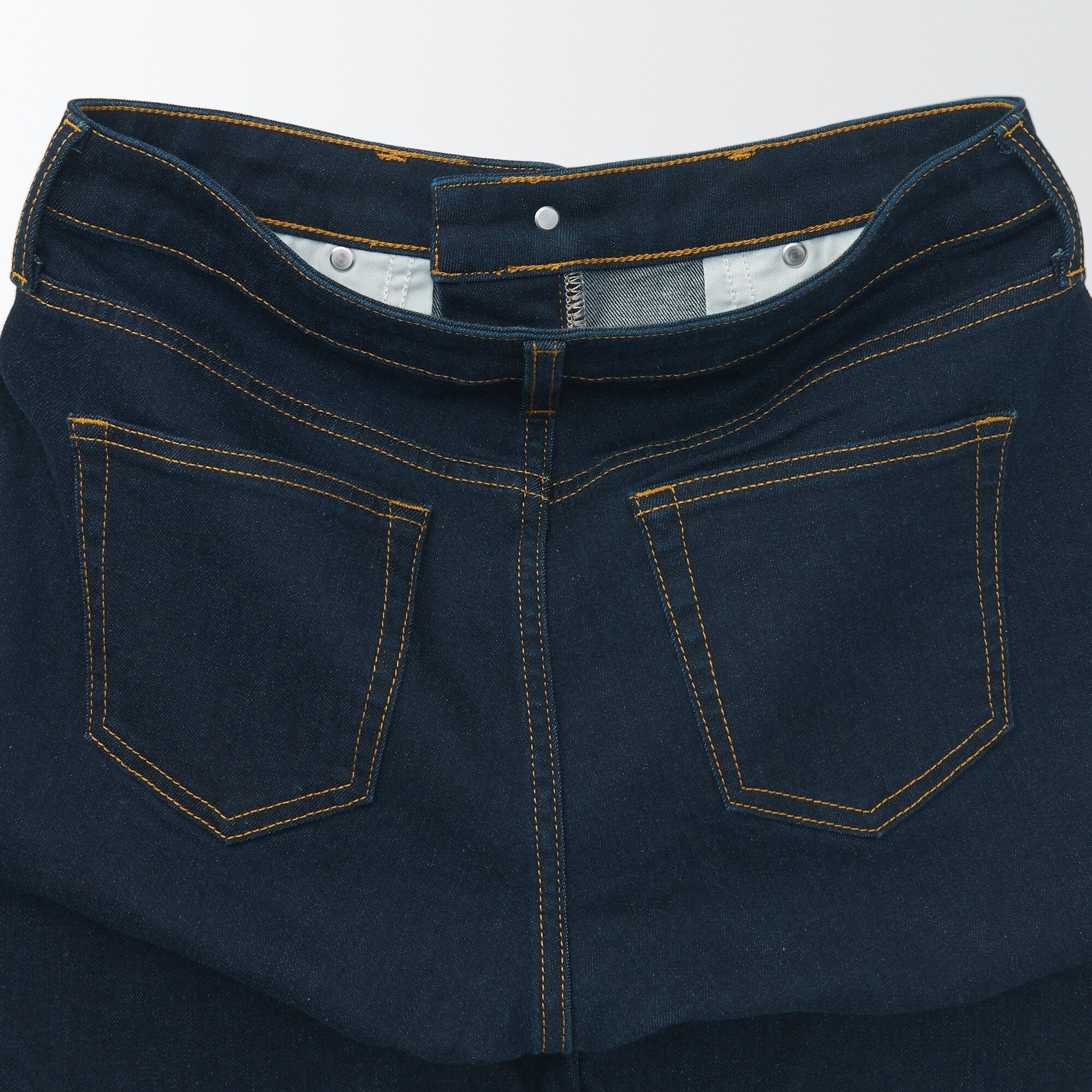  Women's Super Stretch Denim Skinny Pants Dark Navy (L 30 / 76 cm)、mySite、sugarbowlscore