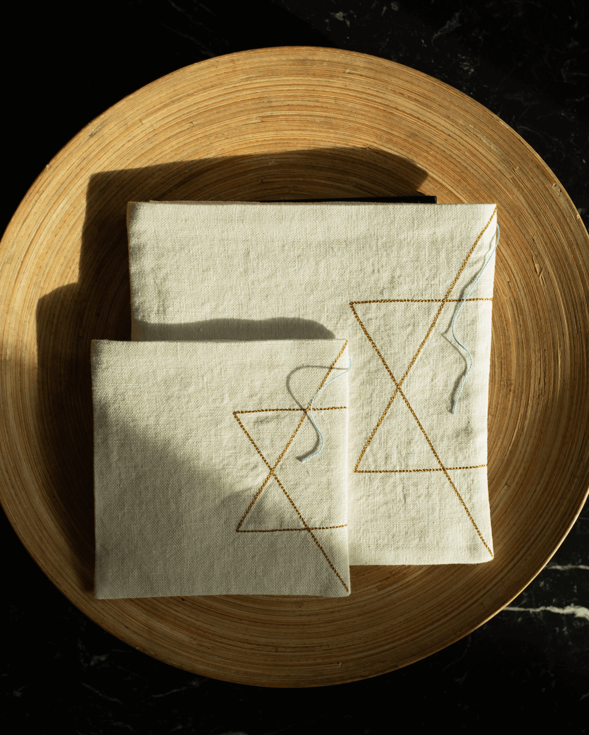 Star of David Embroidered Matzah Cover and Afikomen Bag Set、mySite、topwebapps