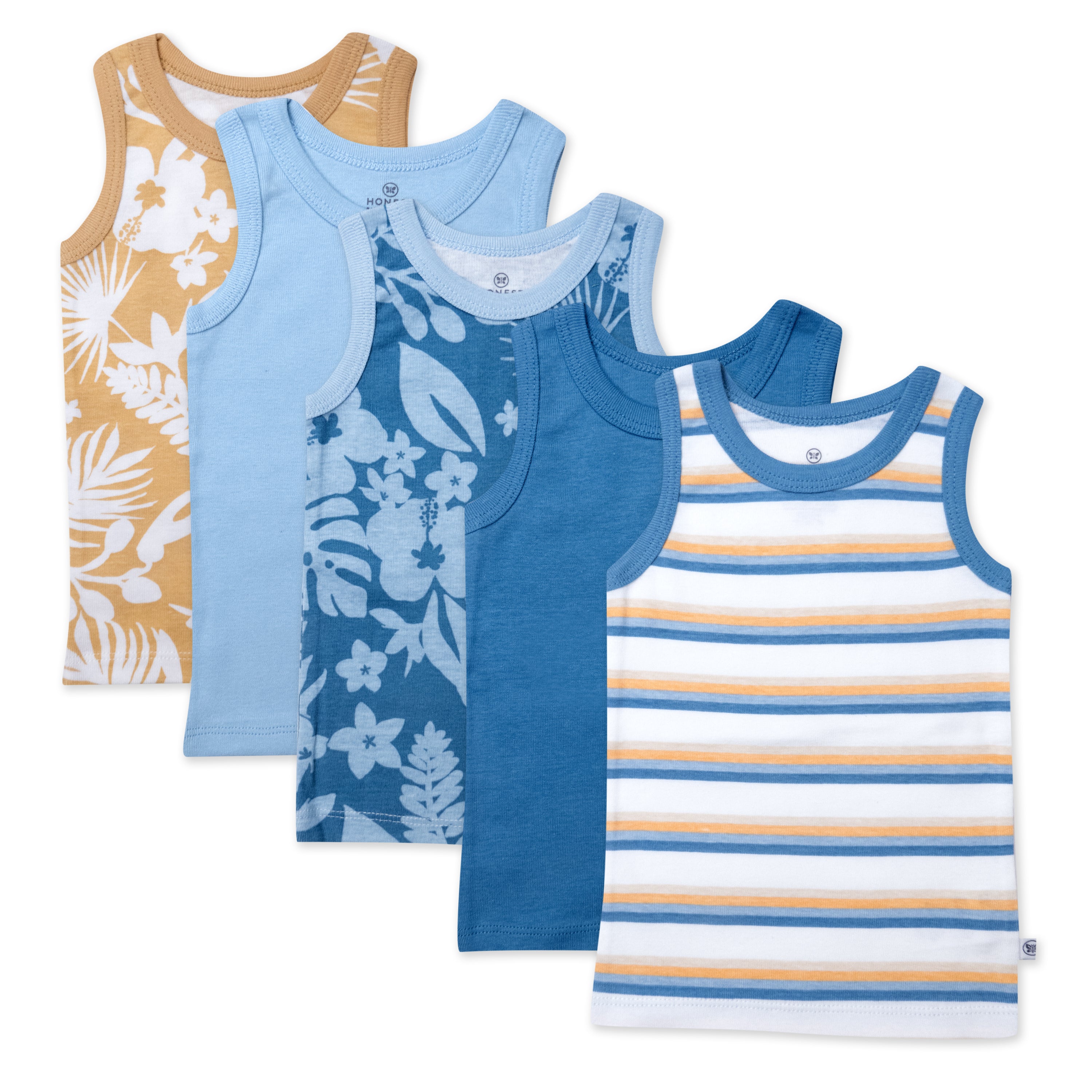  5-Pack Organic Cotton Sleeveless Muscle T-Shirts、mySite、layawaytickets