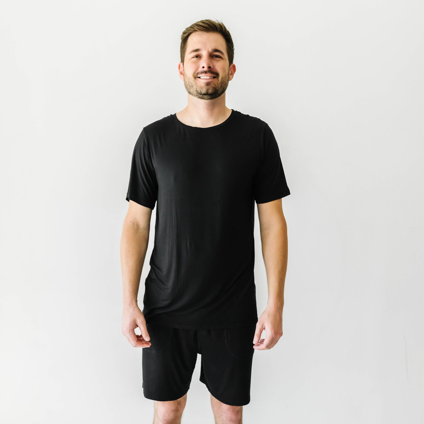 Black Men's Pajama Shorts、mySite、g9winljtr