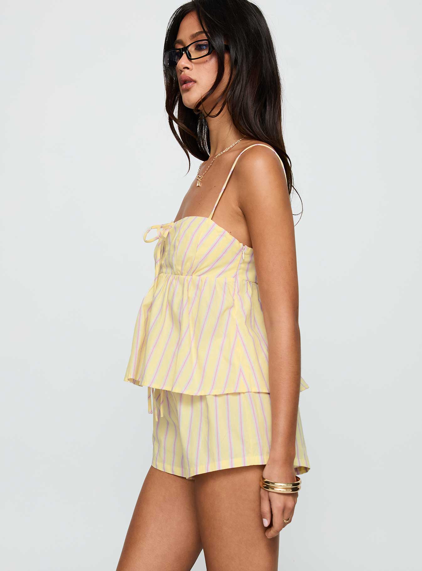 Solaris Cotton Relaxed Set Yellow、mySite、solidvoid