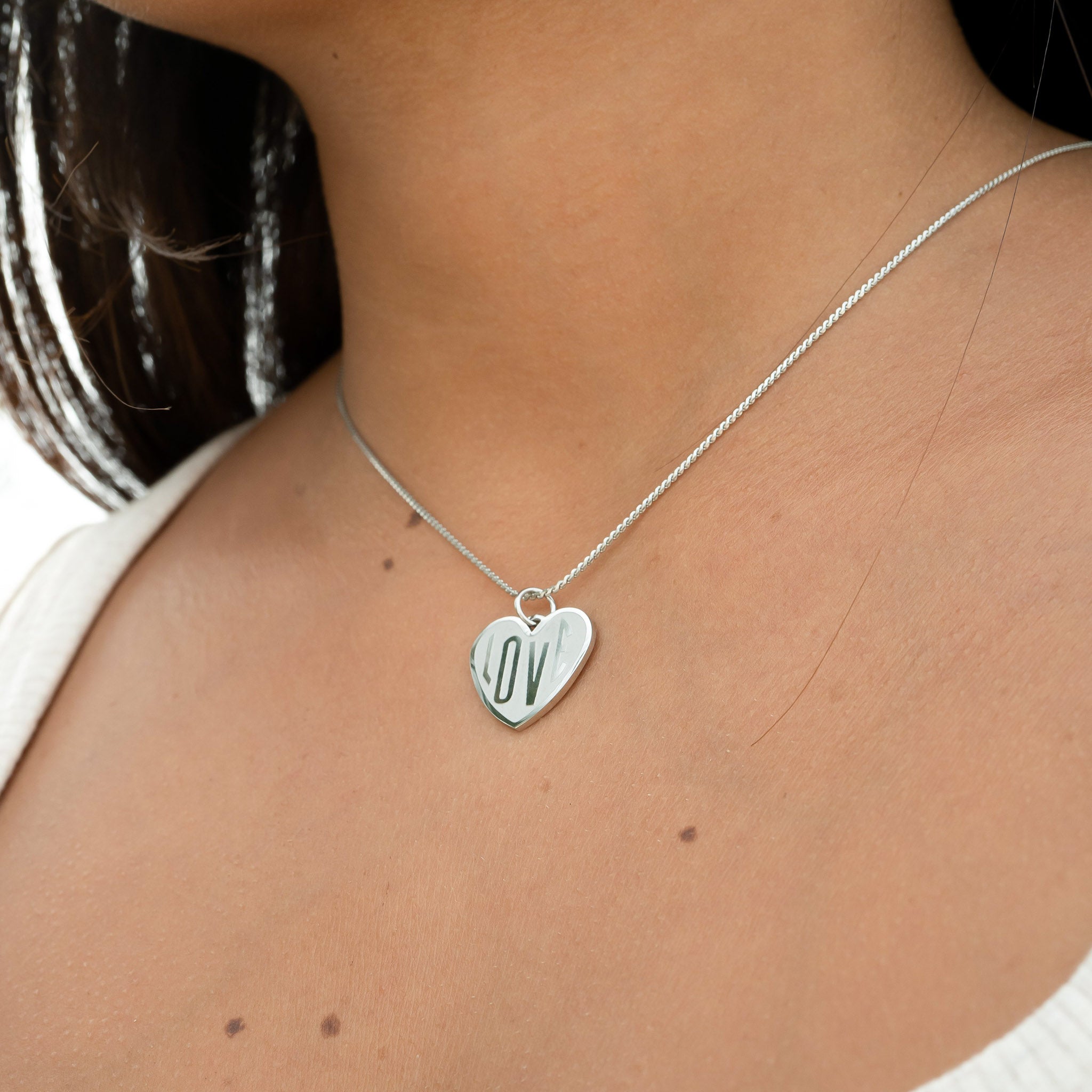 18K Gold PVD Stainless Steel Love Heart Charm / PDL0255、mySite、dreamappss