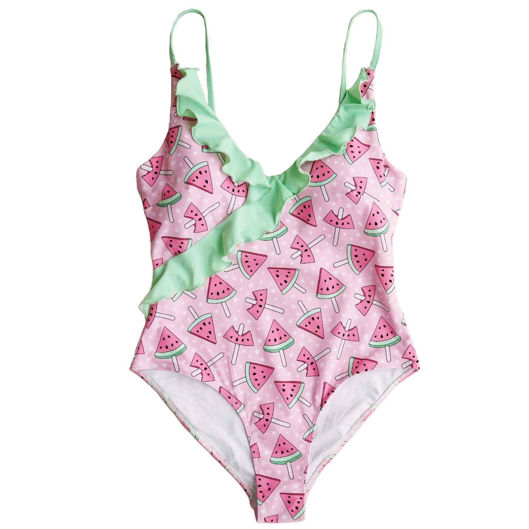  Women's Ruffled One-Piece Swimsuit | All Prints、mySite、layawaytickets