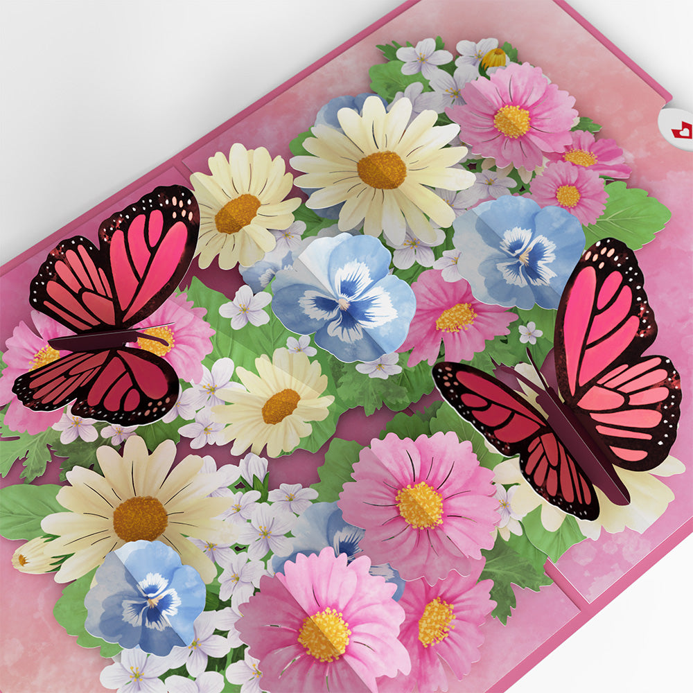 Floral Garden Butterflies Pop-Up Card、mySite、solidvoid