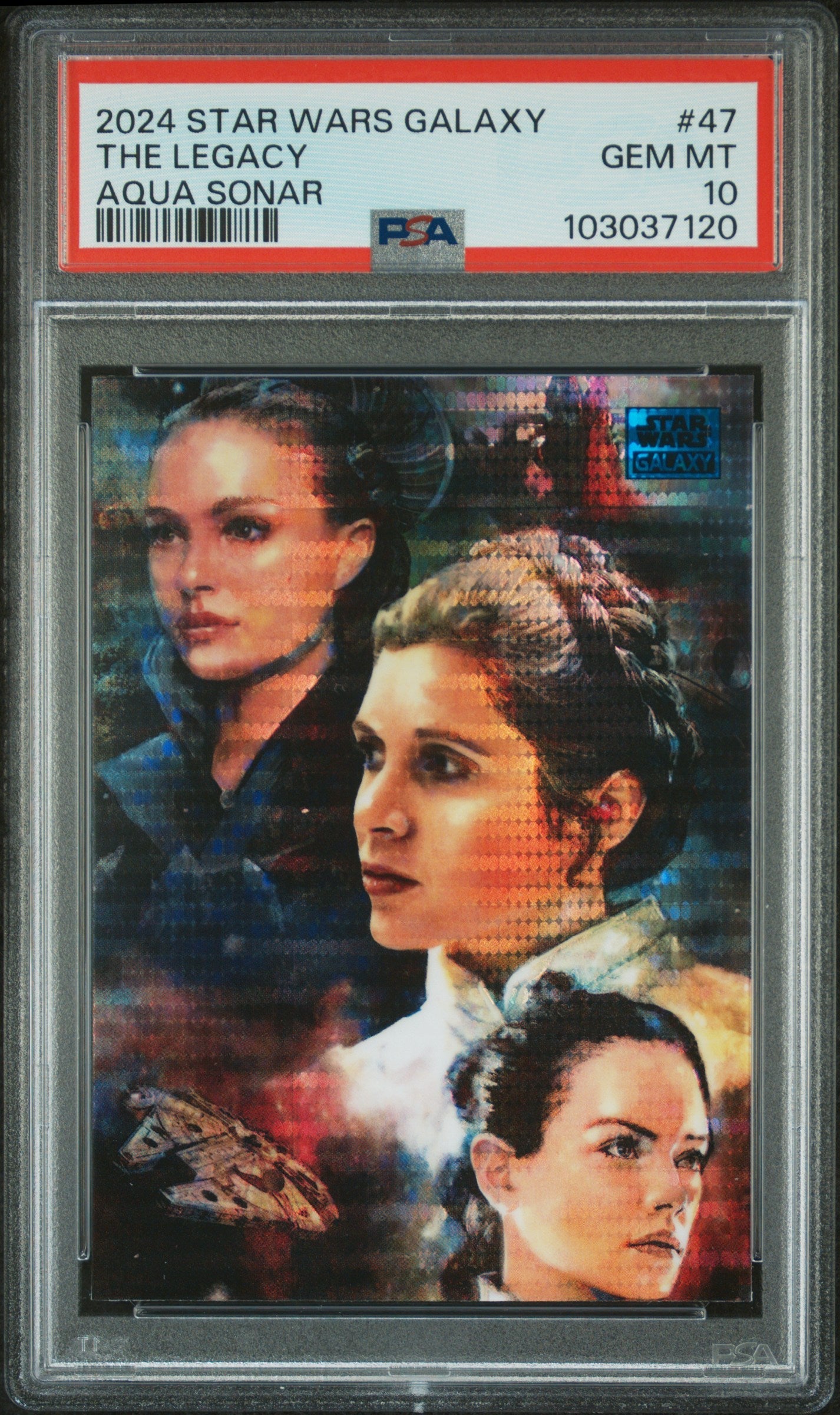 The Legacy #47 Aqua Sonar 048/199 PSA 10 Topps Chrome Star Wars Galaxy 2024、mySite、waistdrama