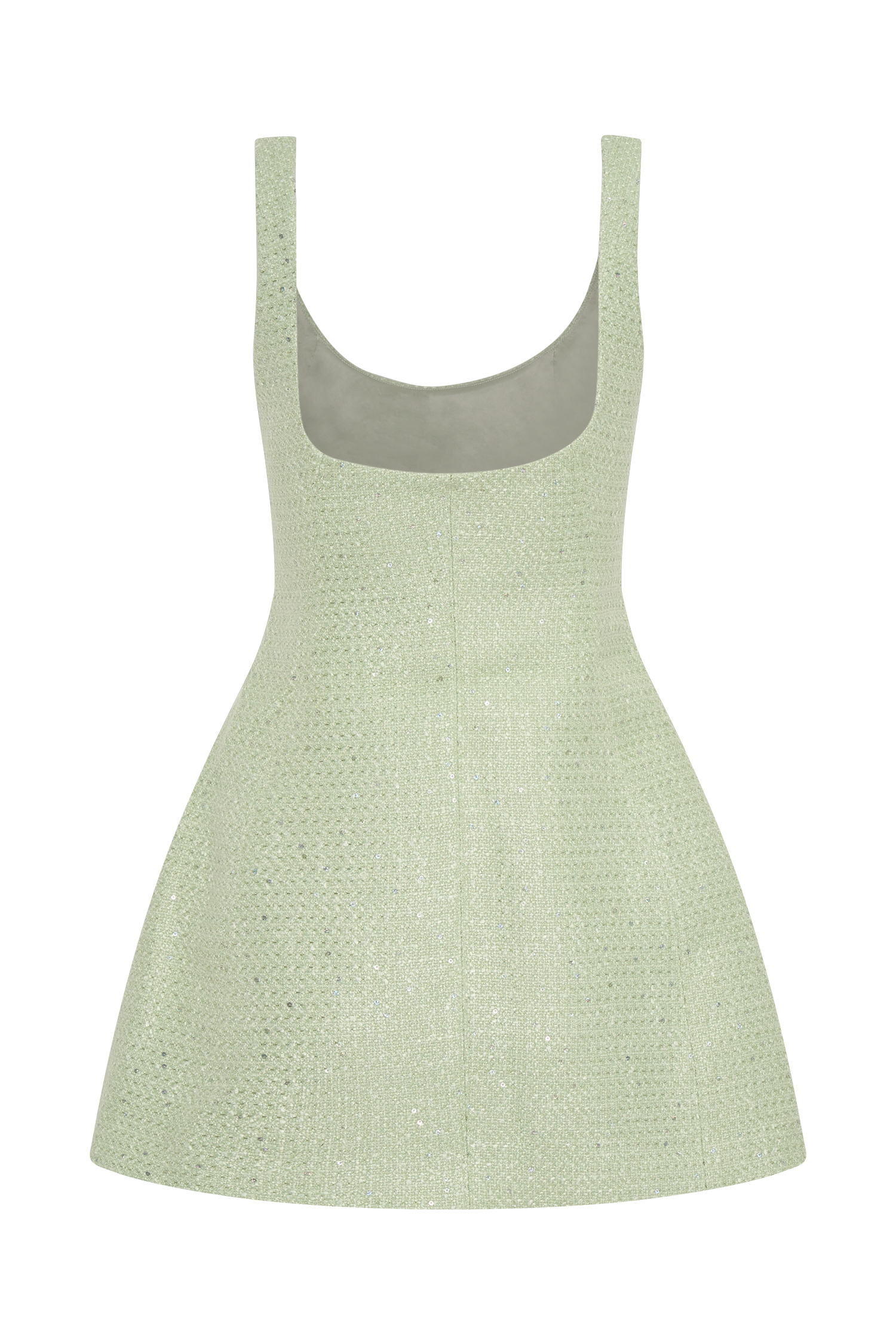 Beth Tweed Mini Dress - Pastel Green、mySite、solidvoid
