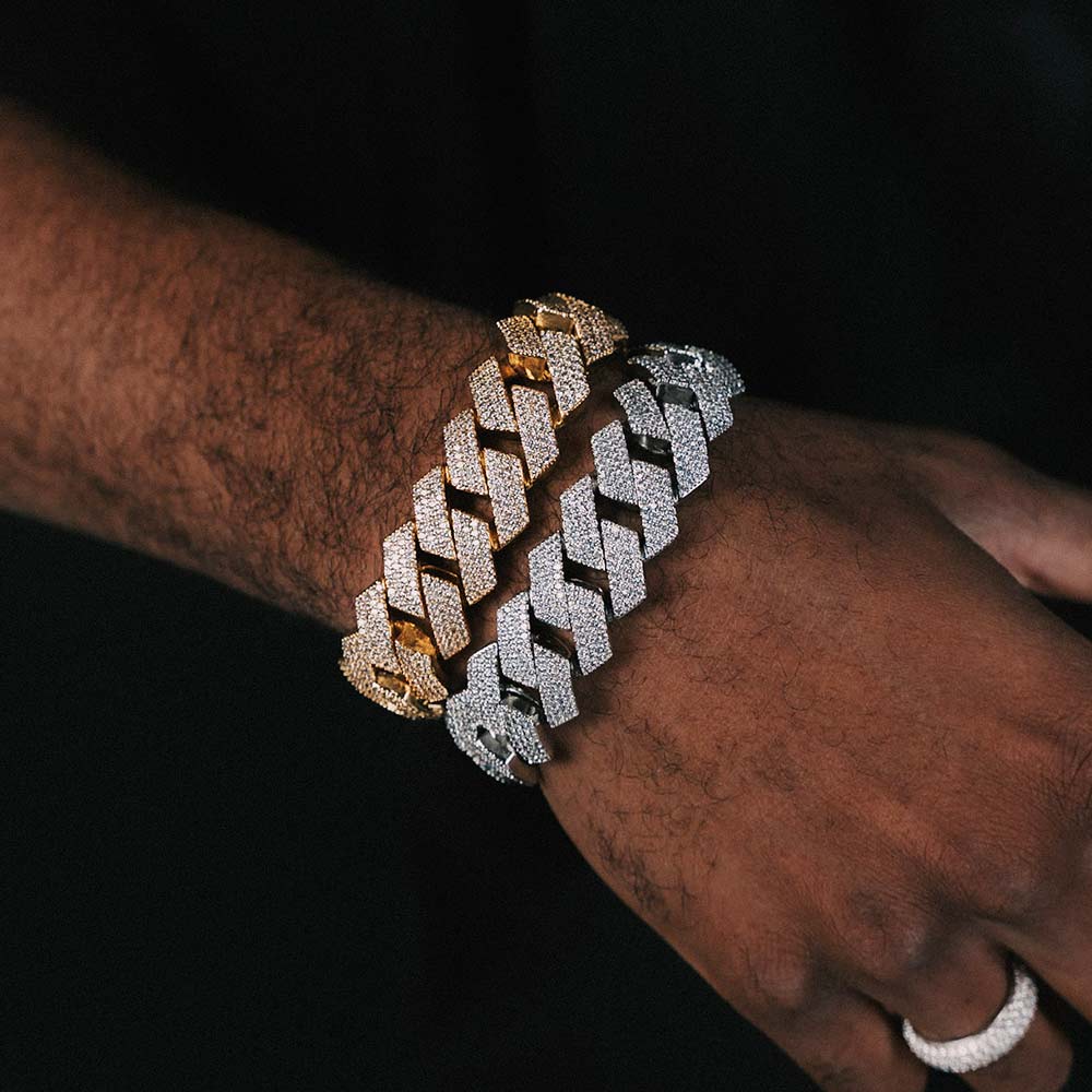 Moissanite Cuban Link Bracelet 14K Gold (ALL SIZES)、mySite、hinf8tx79