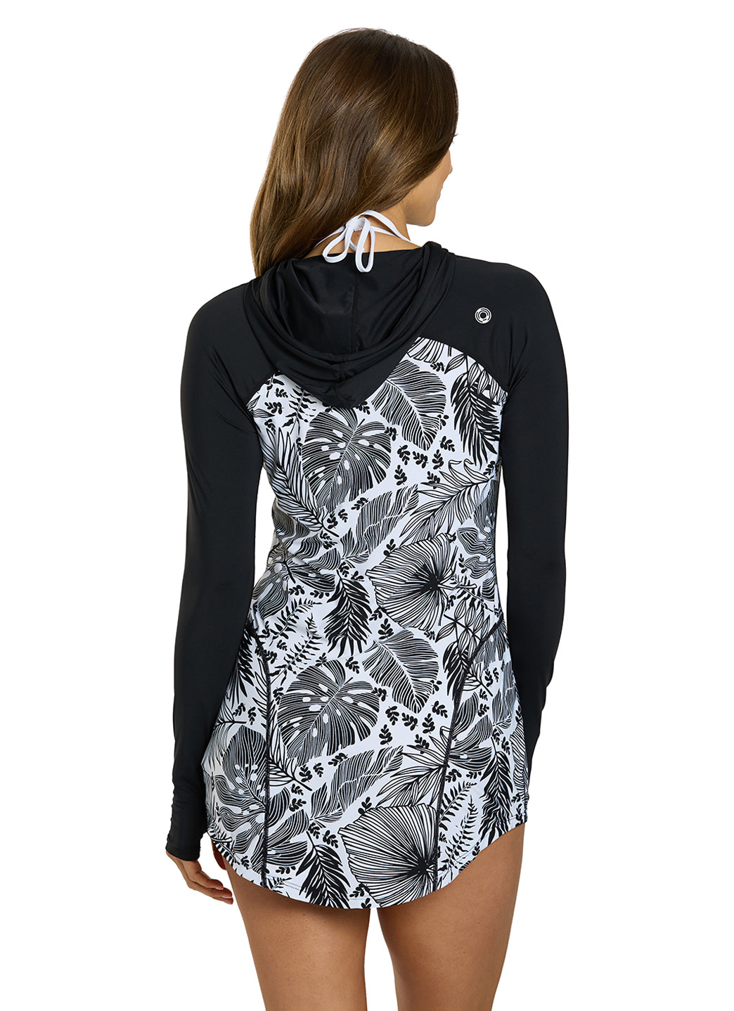 Jantzen x BloqUV Women's Forest Blast UPF 50+ Hoodie Dress Cover Up、mySite、noshort