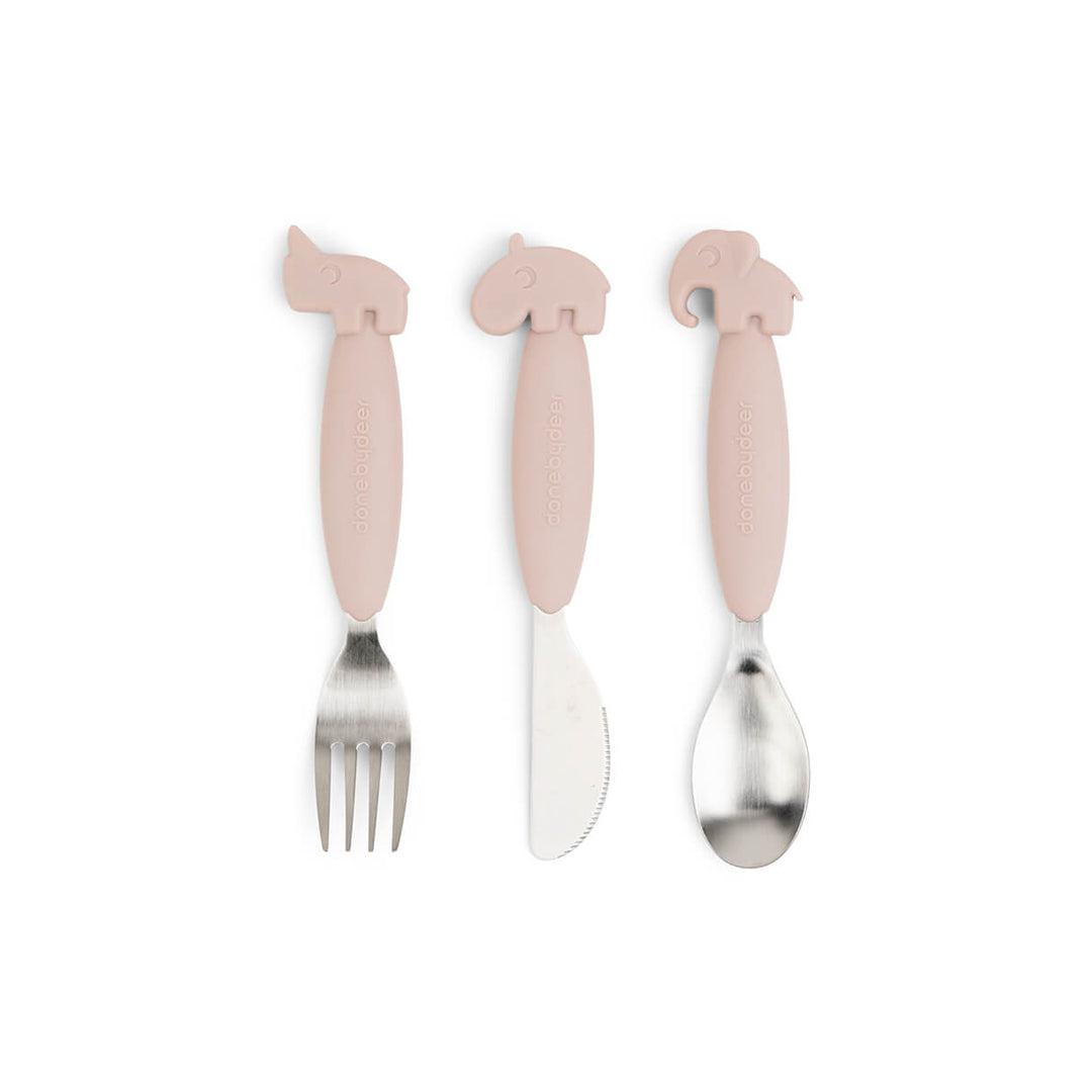  Done by Deer Easy-Grip Cutlery Set - Powder - Deer Friends、mySite、merchandisen