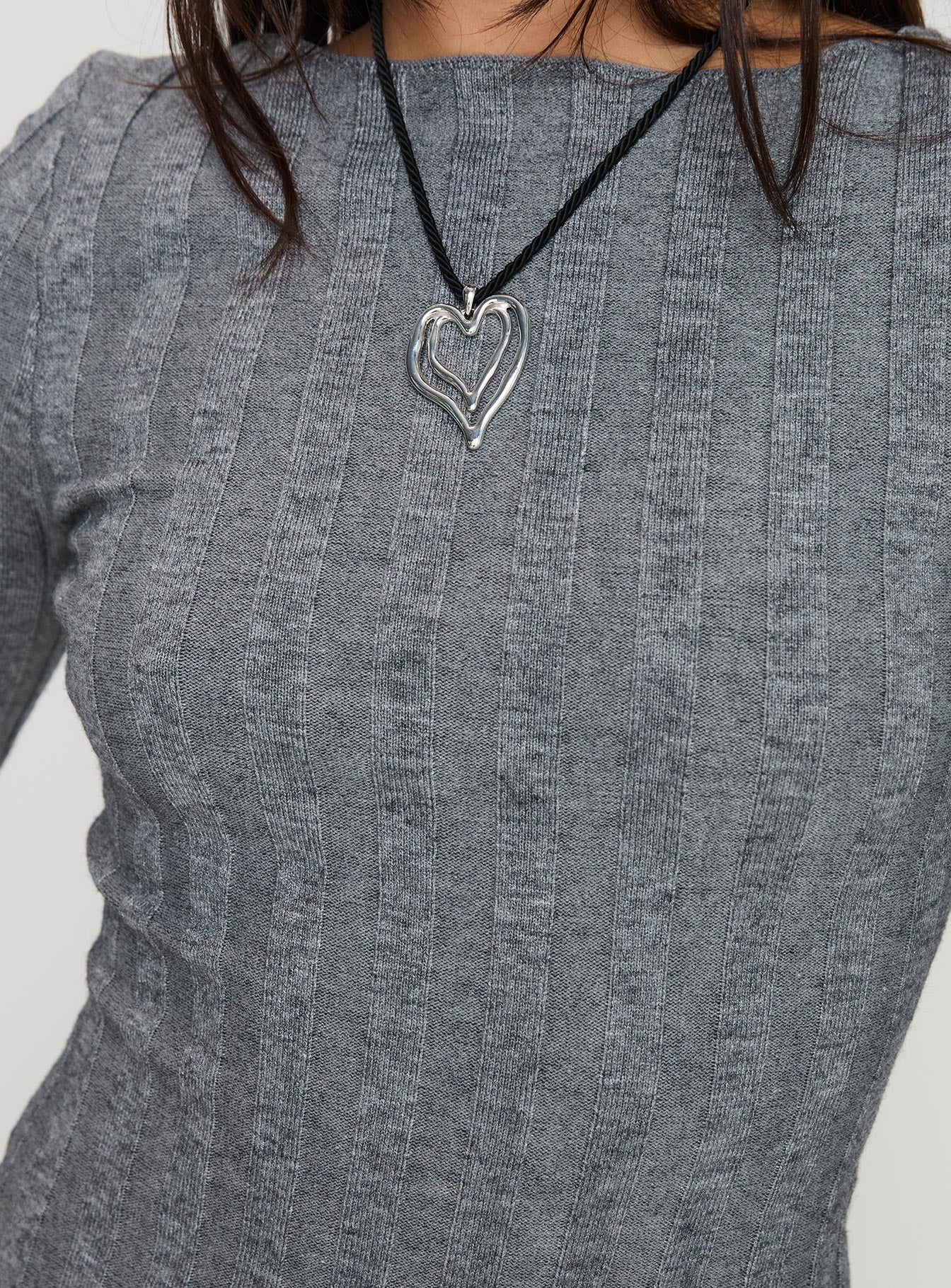 Rich Girl Mini Dress Grey Marle、mySite、solidvoid