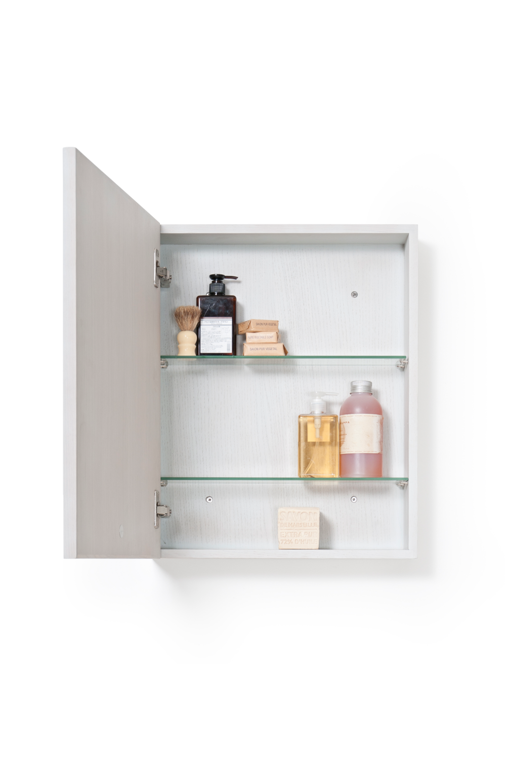Oak Bathroom Cabinet with Mirror | Wireworks Slimline、mySite、neckold