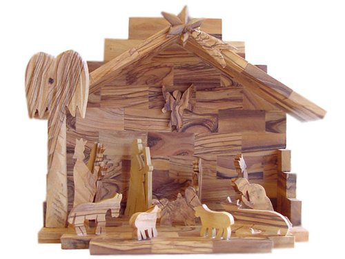  Olive Wood Nativity Set- Hand Made、mySite、elrpsem3k