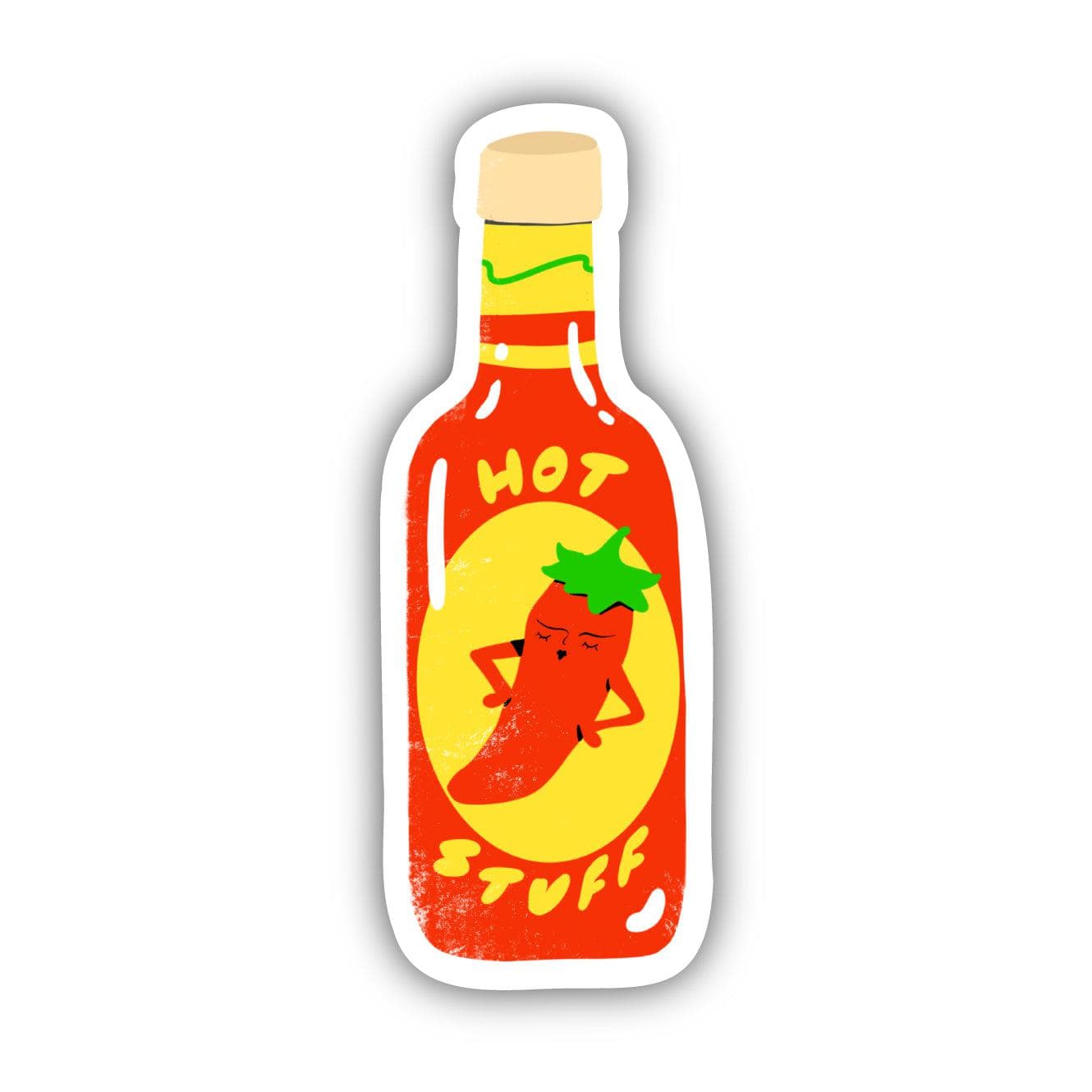  Hot Stuff Food Pun Sticker、mySite、elrpsem3k